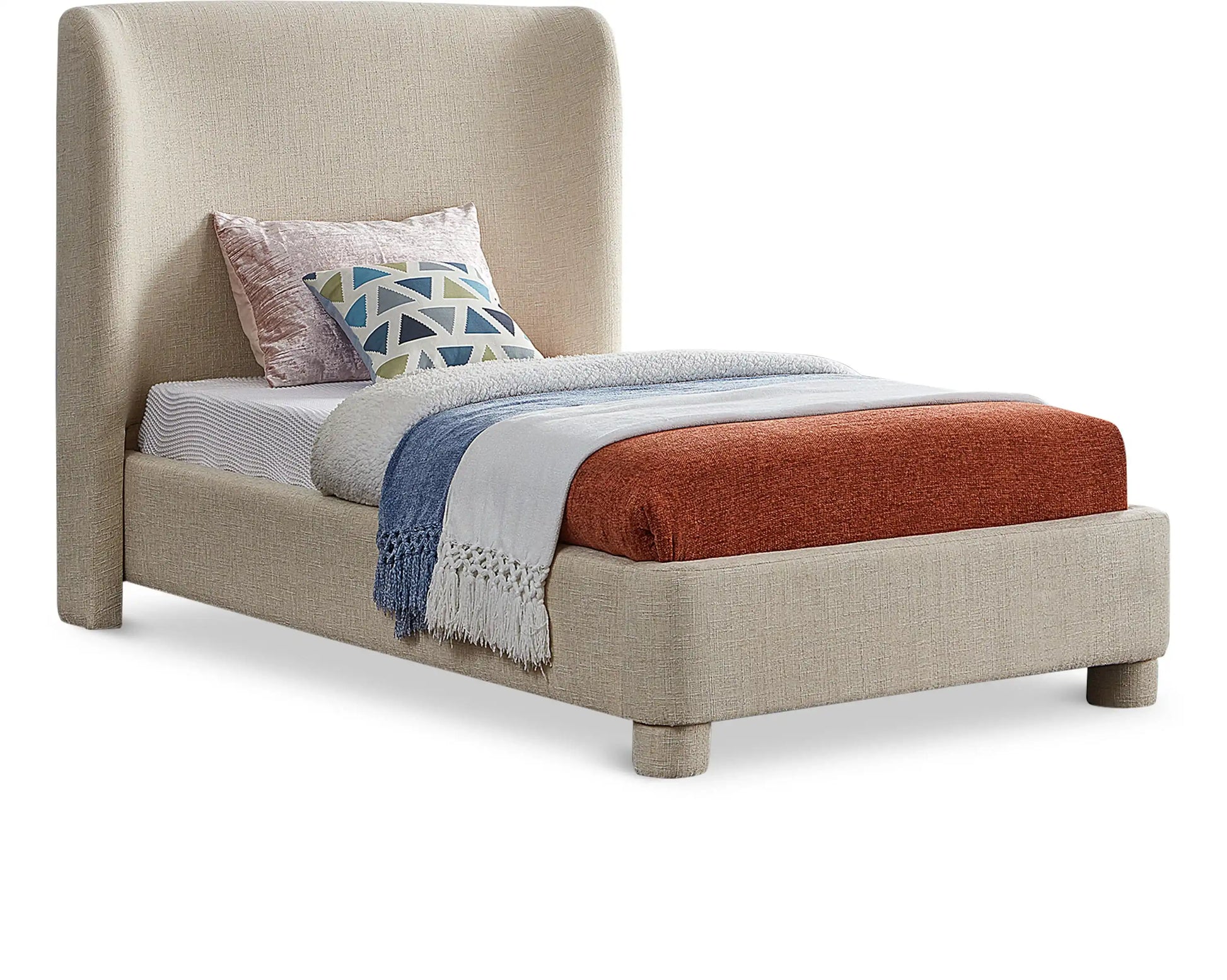 Penny - Polyester Fabric Bed - Best Buy Furniture