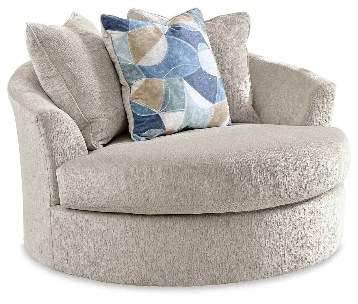 Maxon Place - Oversized Swivel Accent Chair - Best Buy Furniture