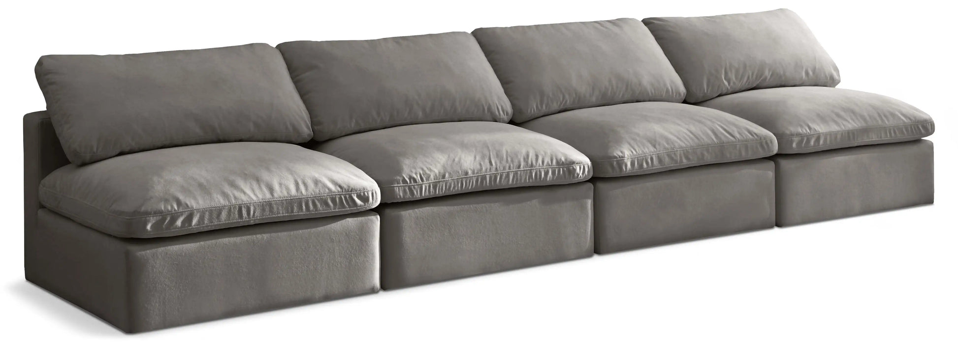 Plush - Modular Armless 4 Seat Sofa - Best Buy Furniture