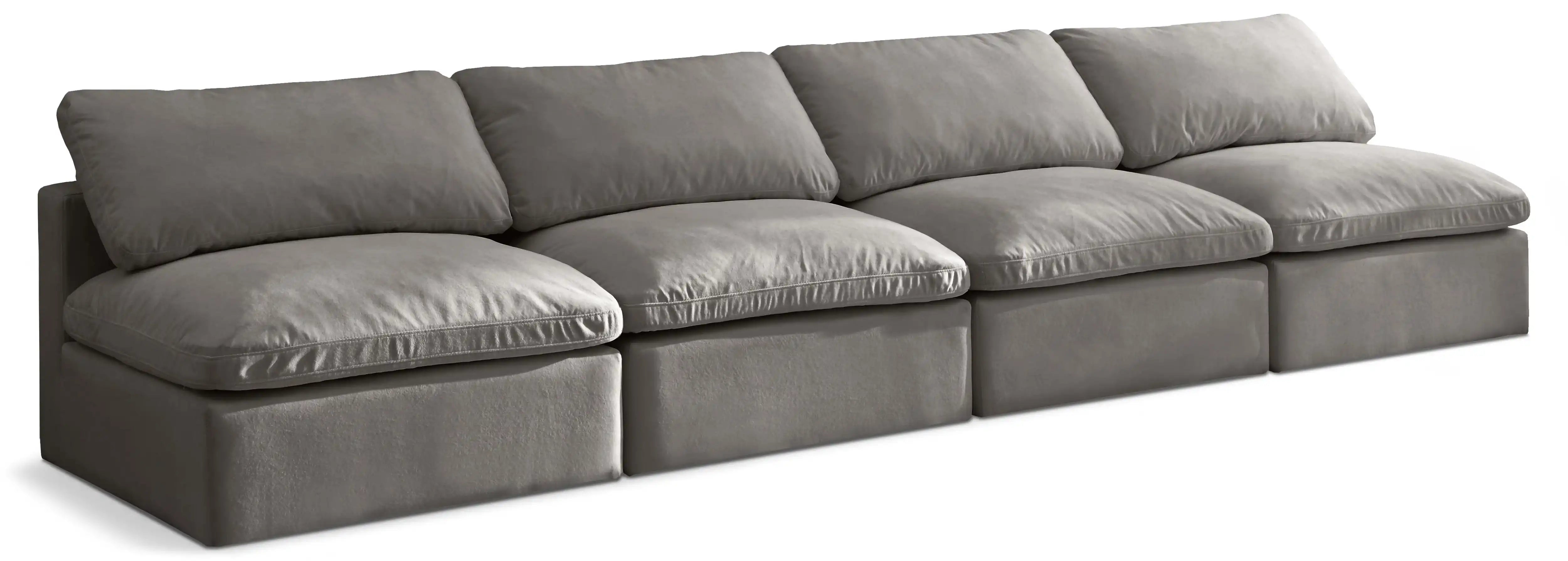 Plush - Modular Armless 4 Seat Sofa - Best Buy Furniture