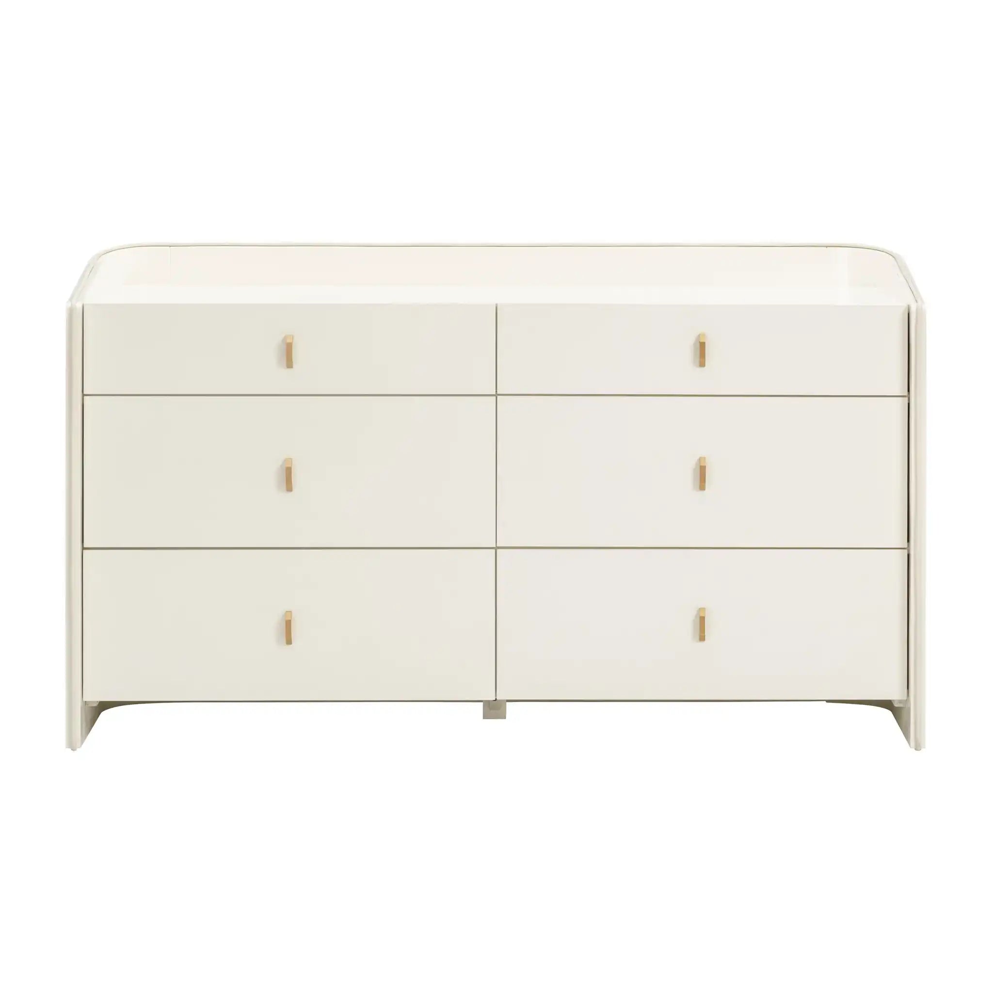 Collins - 6-Drawer Dresser - Cream