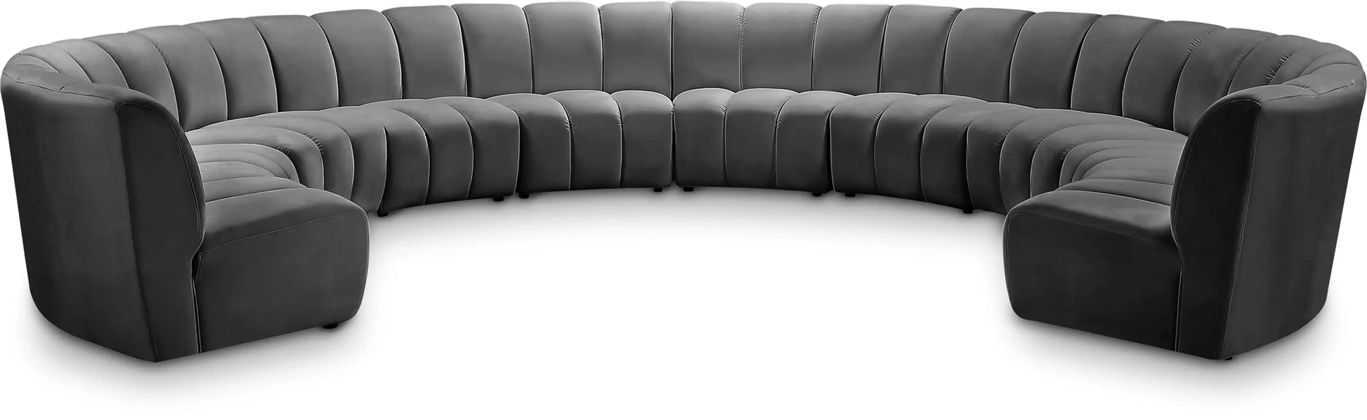 Infinity - 10 Piece Velvet Modular Sectional - Best Buy Furniture