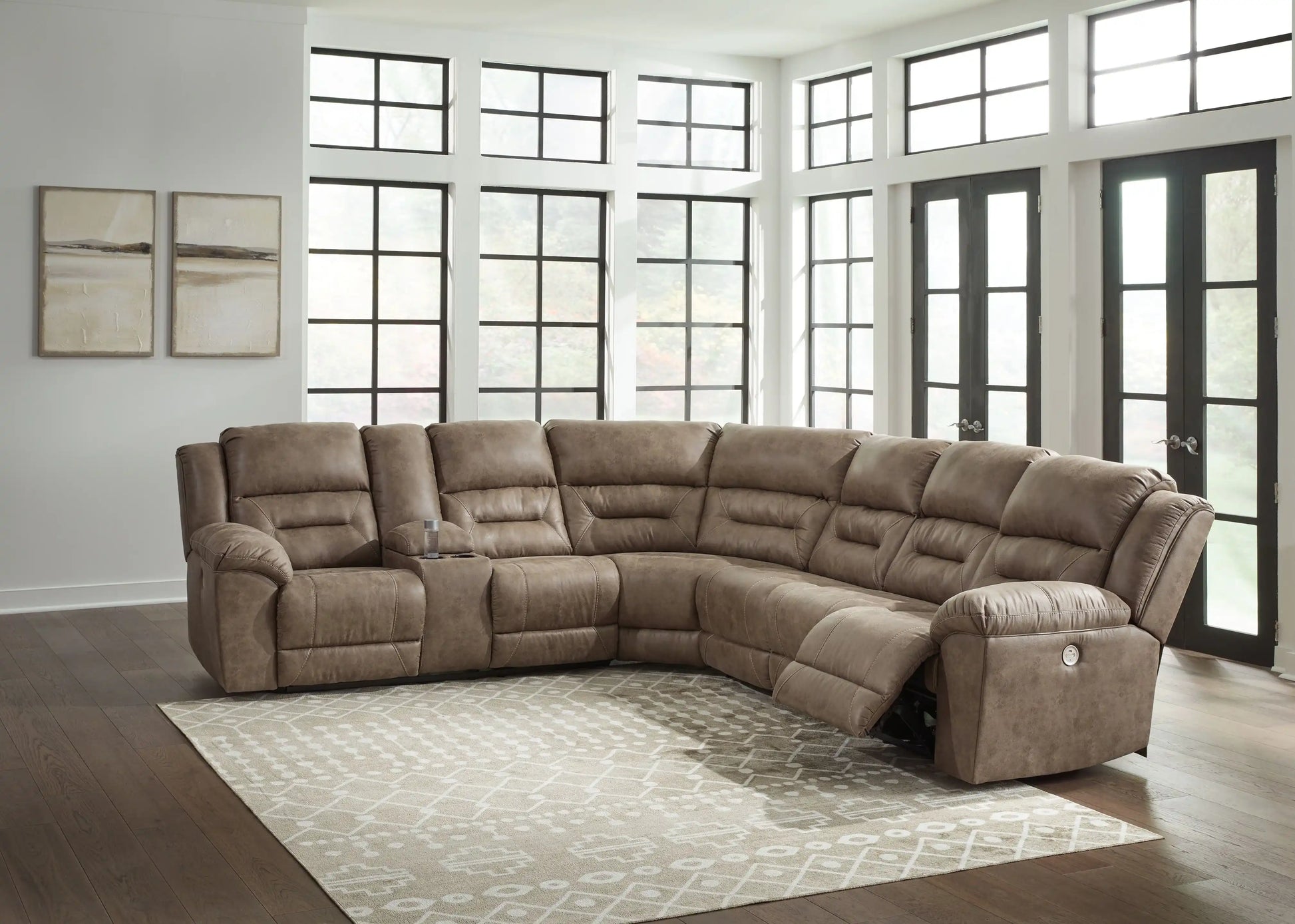 Ravenel - Power Reclining Sectional - Best Buy Furniture
