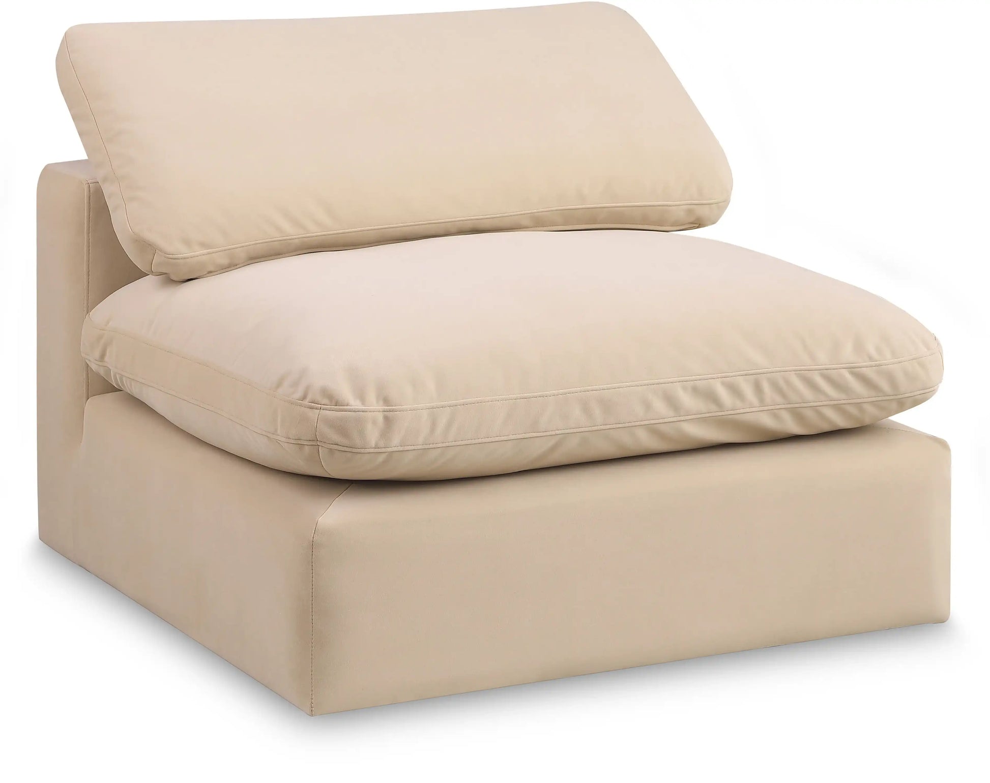 Comfy - Velvet Armless Chair - Best Buy Furniture