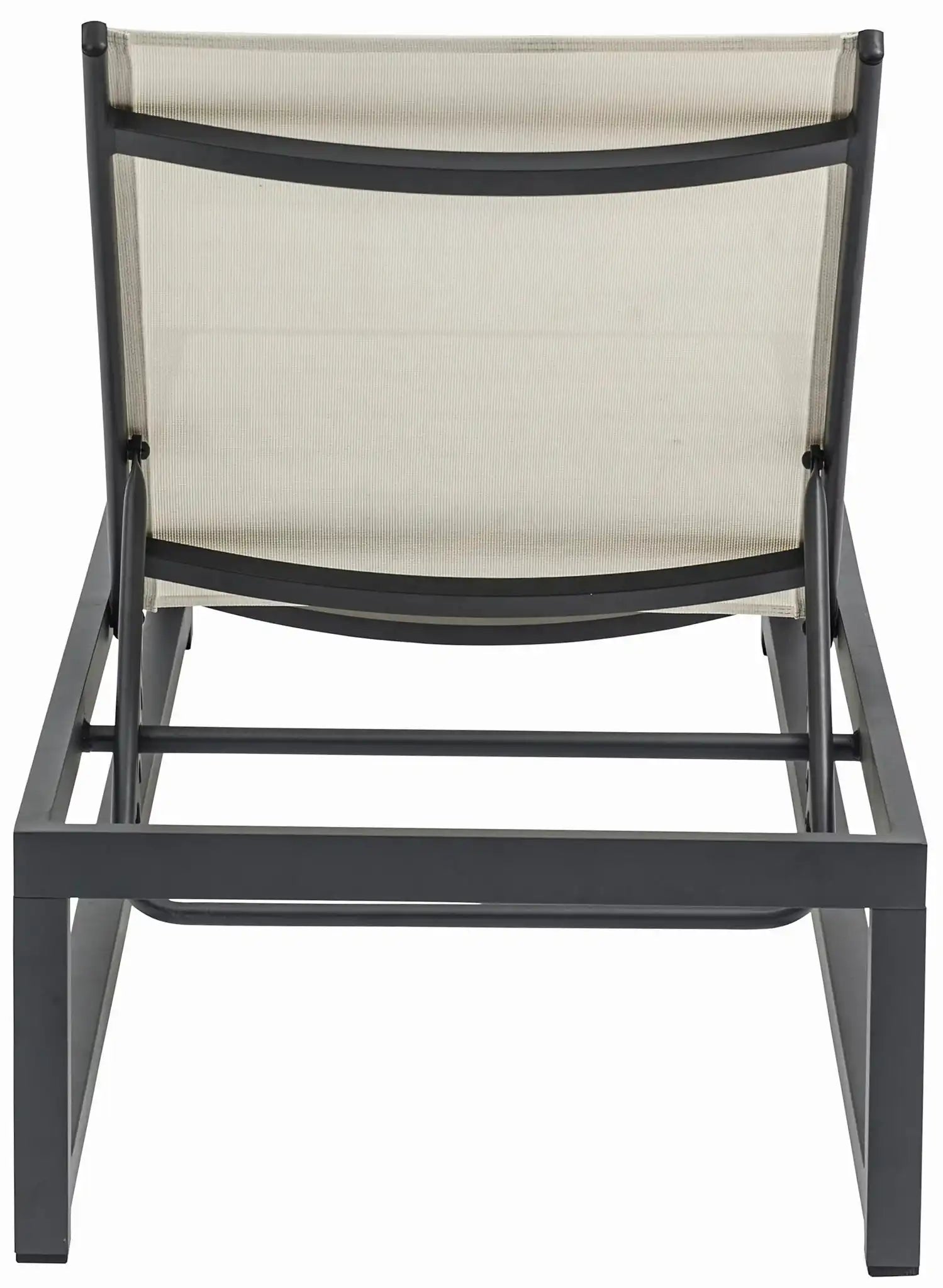 Maldives - Water Resistant Outdoor Patio Adjustable Sun Chaise Lounge Chair With Gray Base