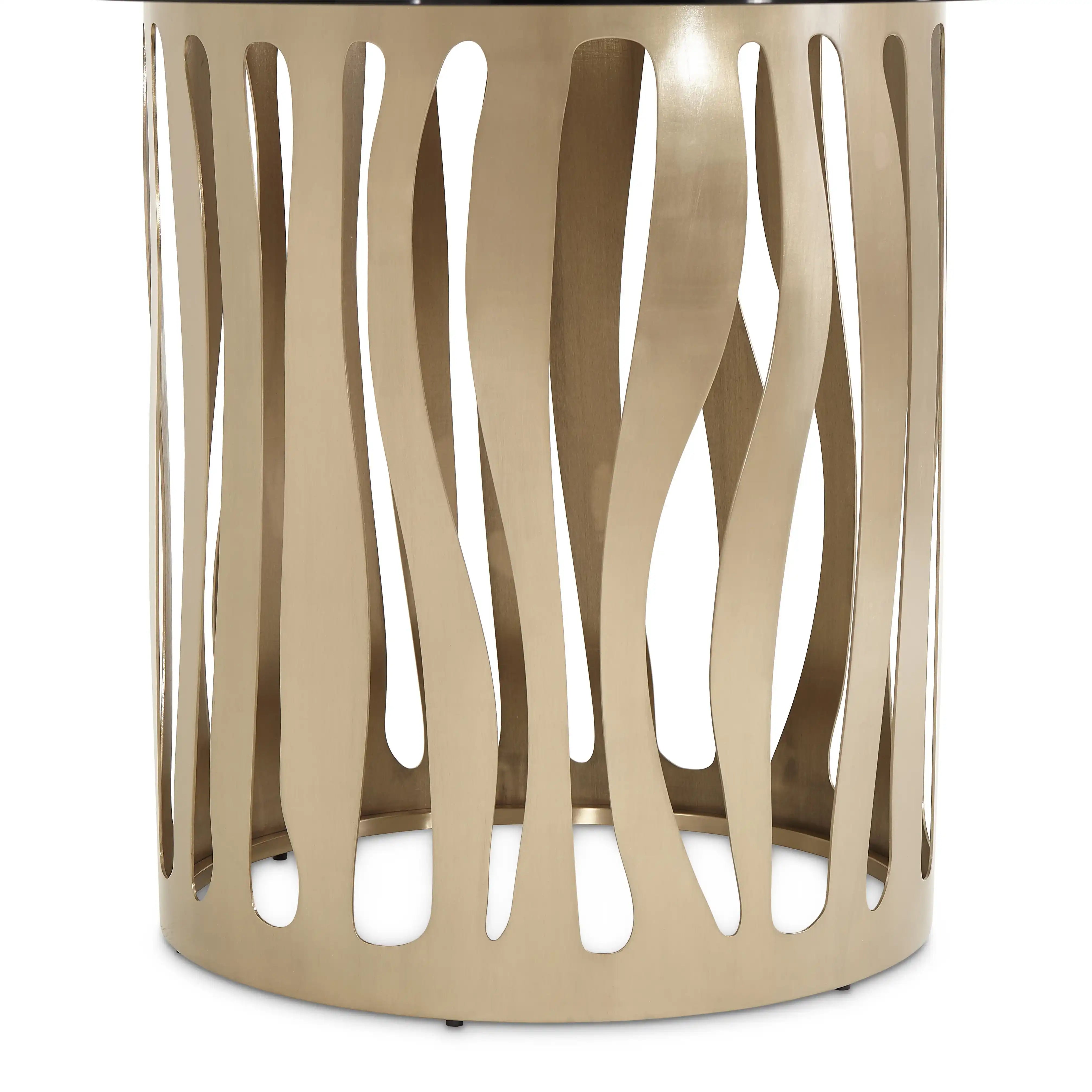 La Rachelle - Round Dining Table - Champagne - Best Buy Furniture