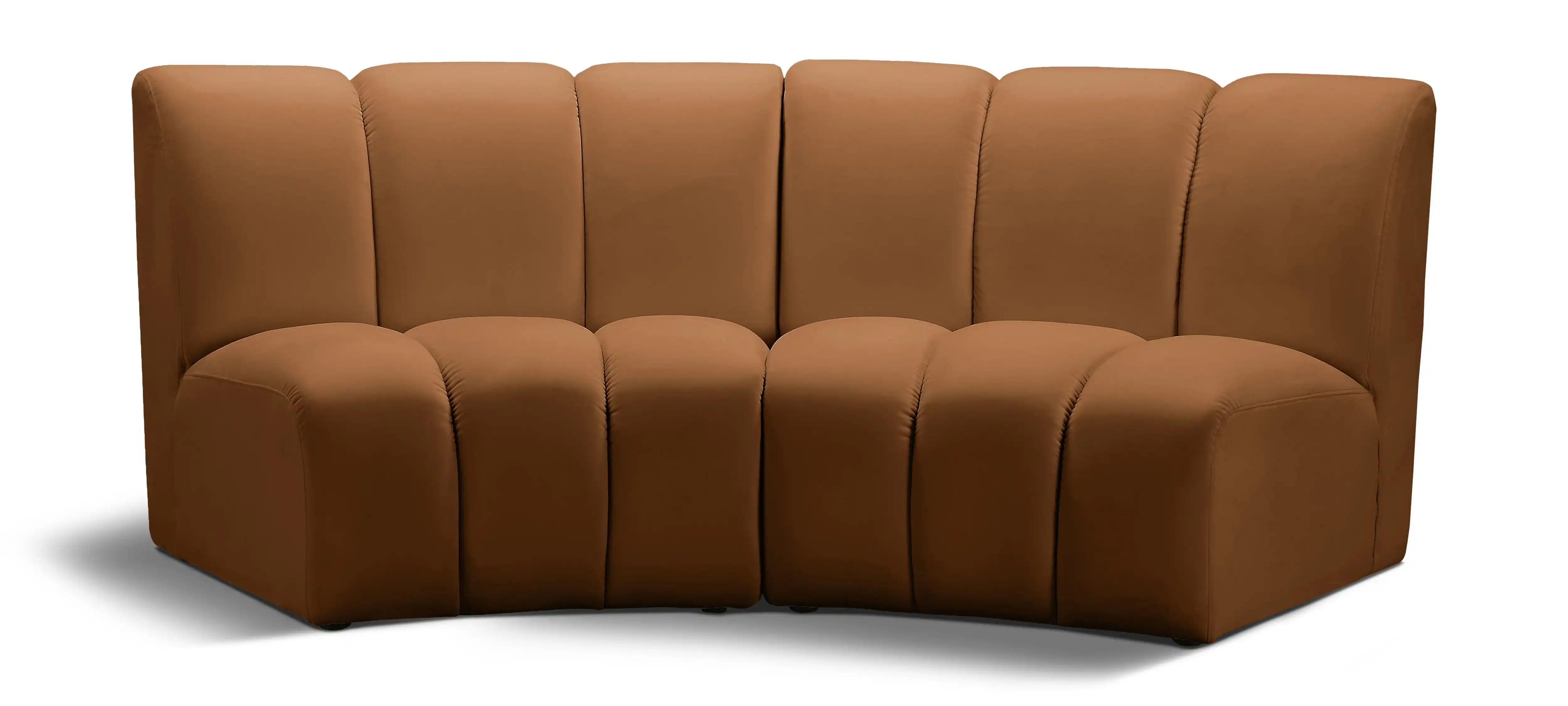Infinity - 2 Piece Modular Sectional - Saddle - Best Buy Furniture