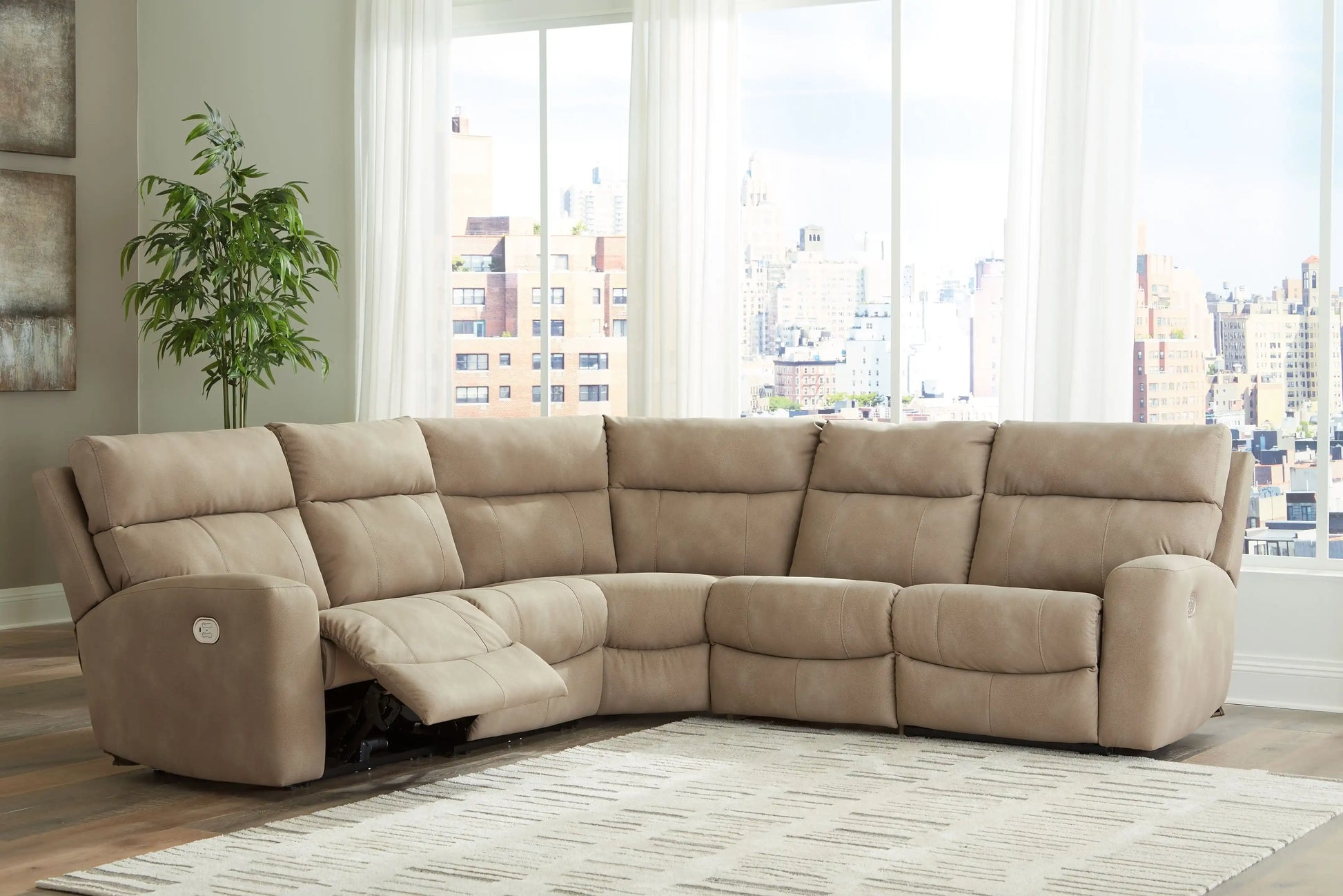 Next-Gen Durapella - Reclining Sectional - Best Buy Furniture