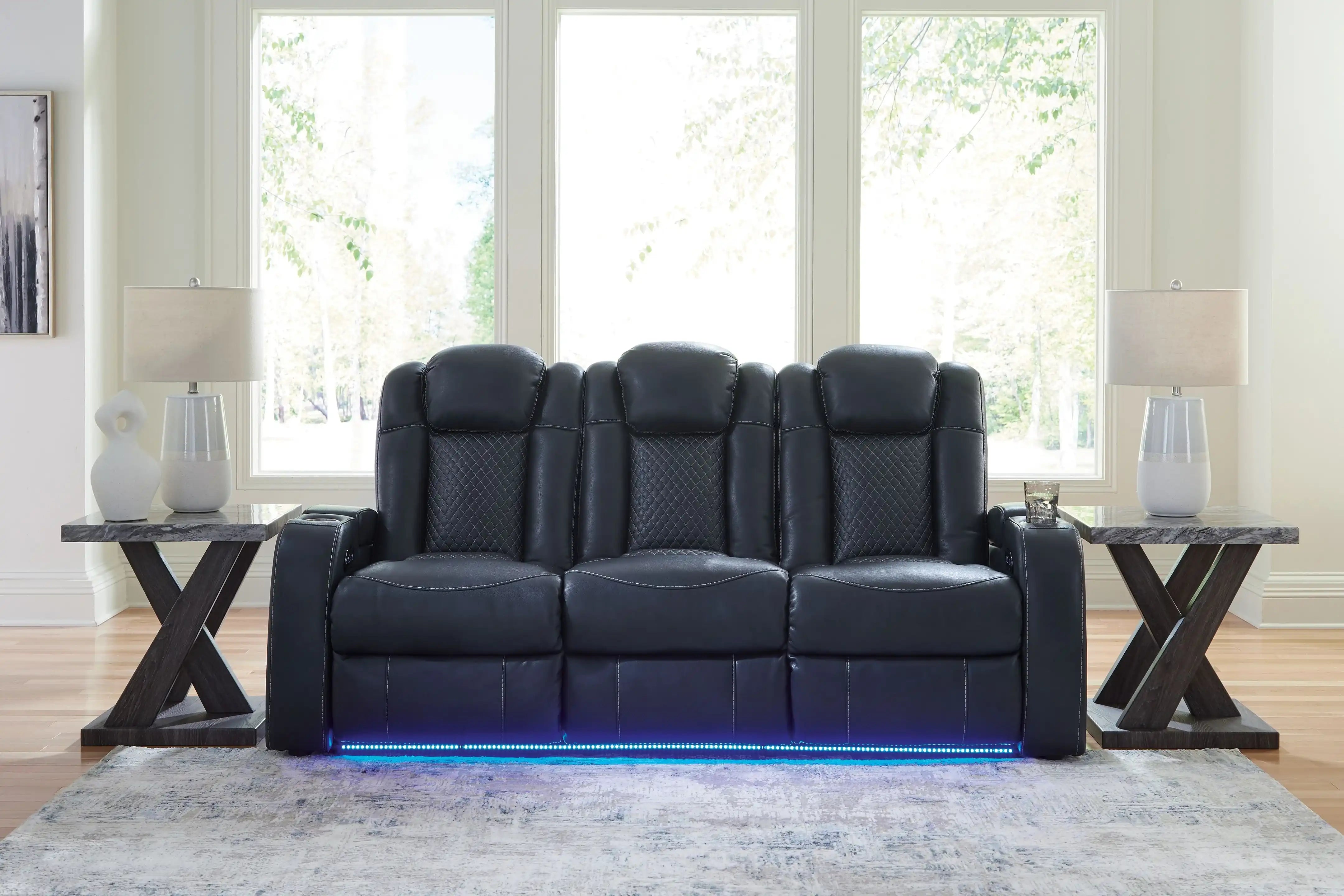 Fyne-dyme - Power Reclining Sofa With Adj Headrest - Best Buy Furniture