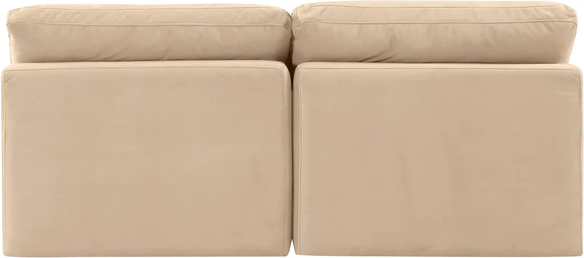 Indulge - Velvet 2 Seat Modular Armless Sofa