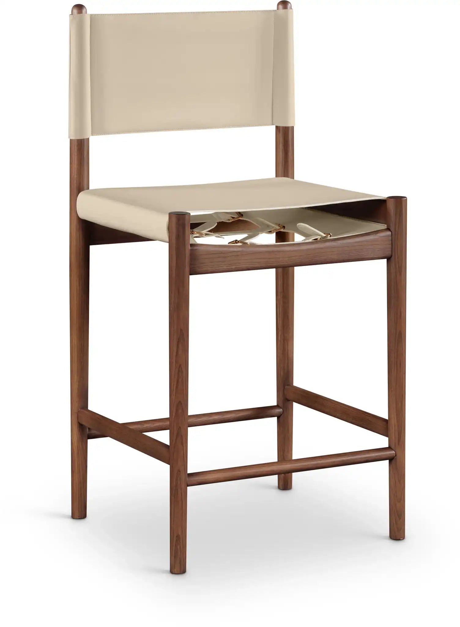Rawlins - Counter Stool - Walnut Frame - Best Buy Furniture