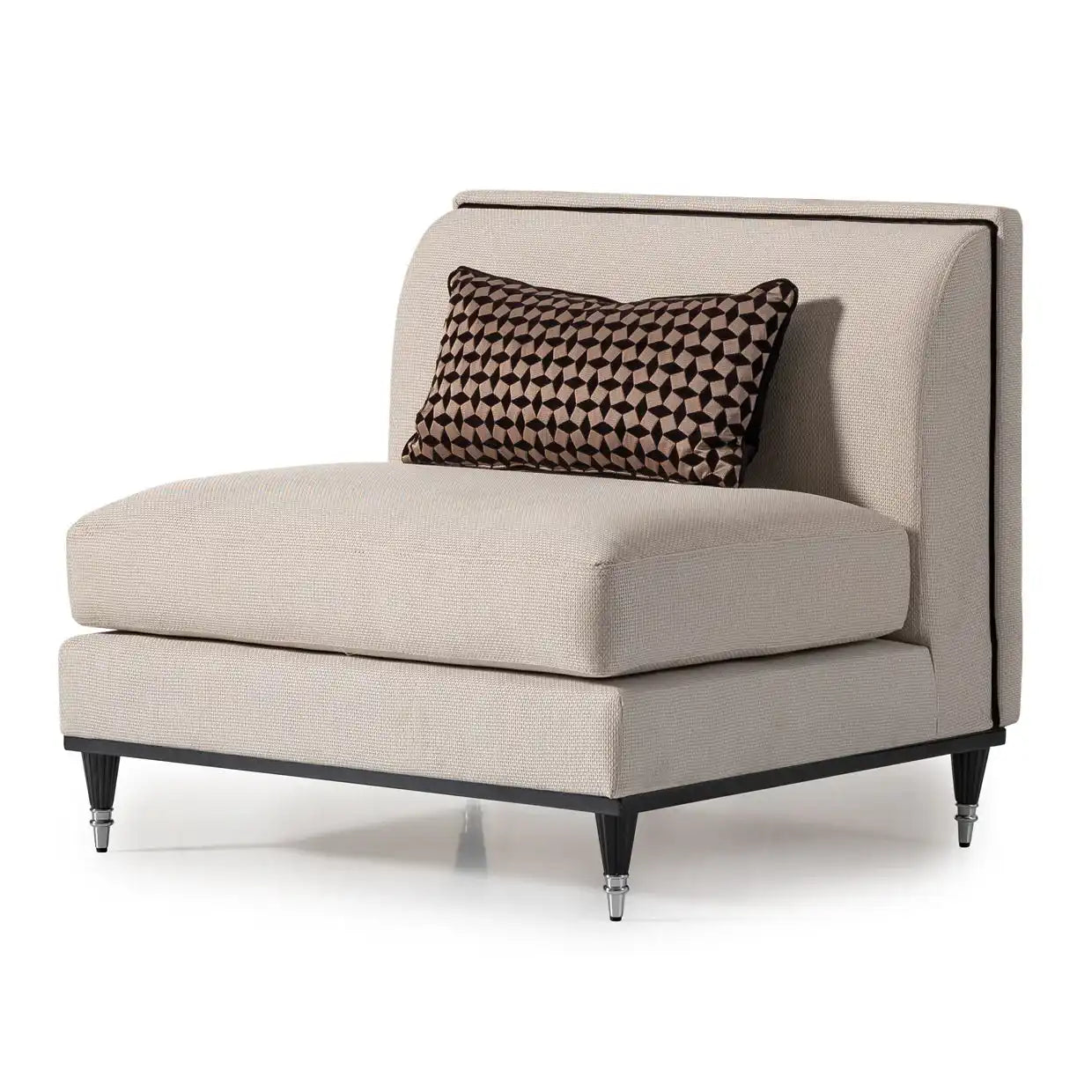 La Francaise - Armless Accent Chair - Best Buy Furniture