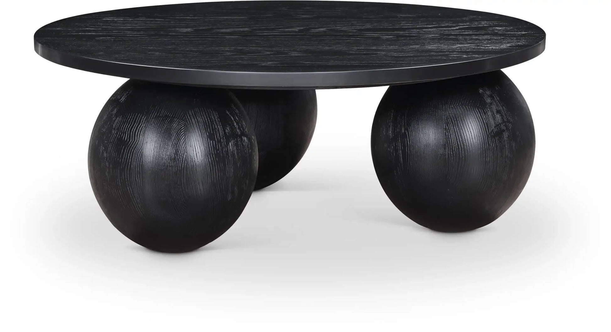 Fitch - Wood Oak Veneer Coffee Table - 3 Legs - Best Buy Furniture