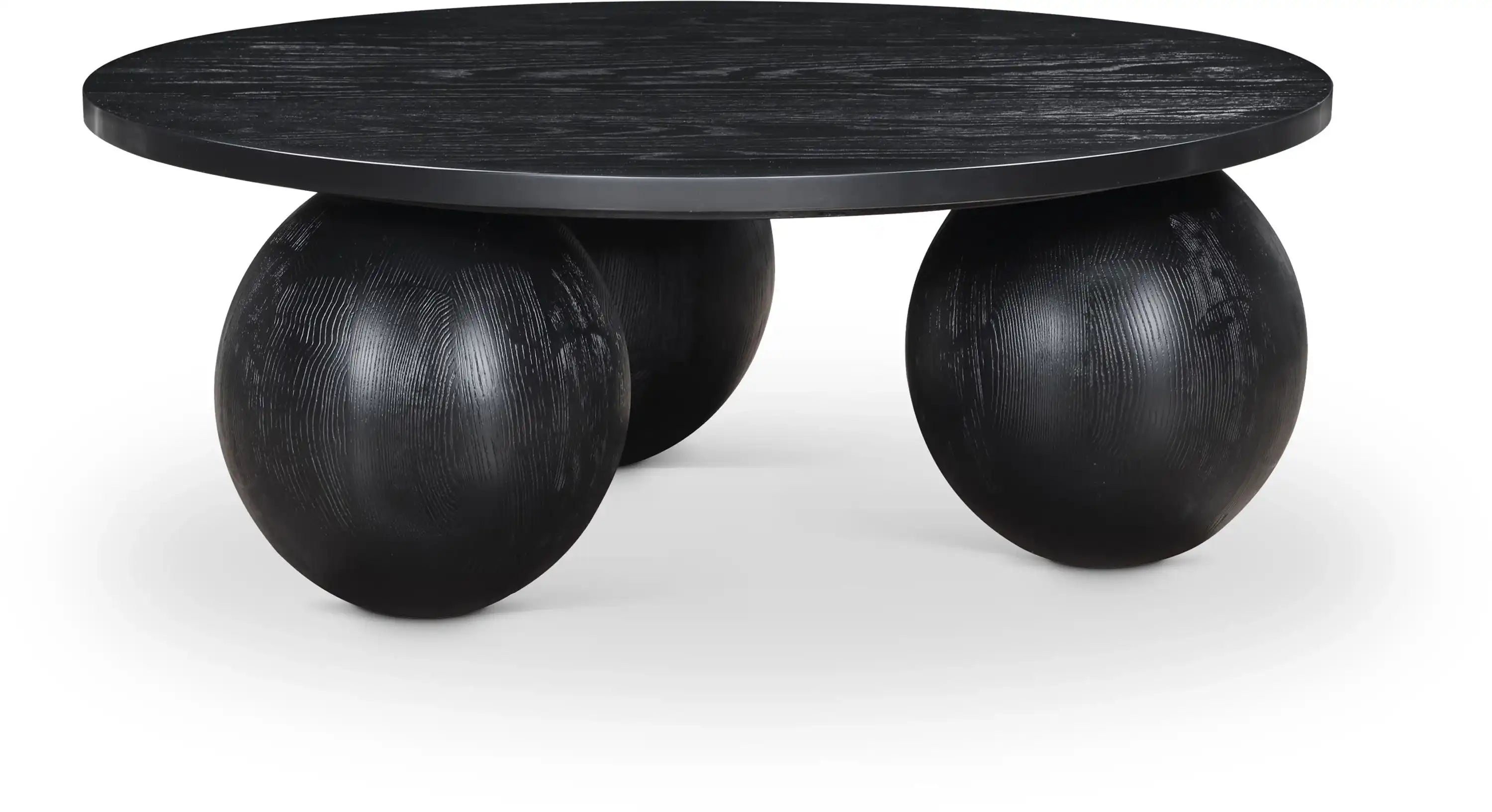 Fitch - Wood Oak Veneer Coffee Table - 3 Legs - Best Buy Furniture