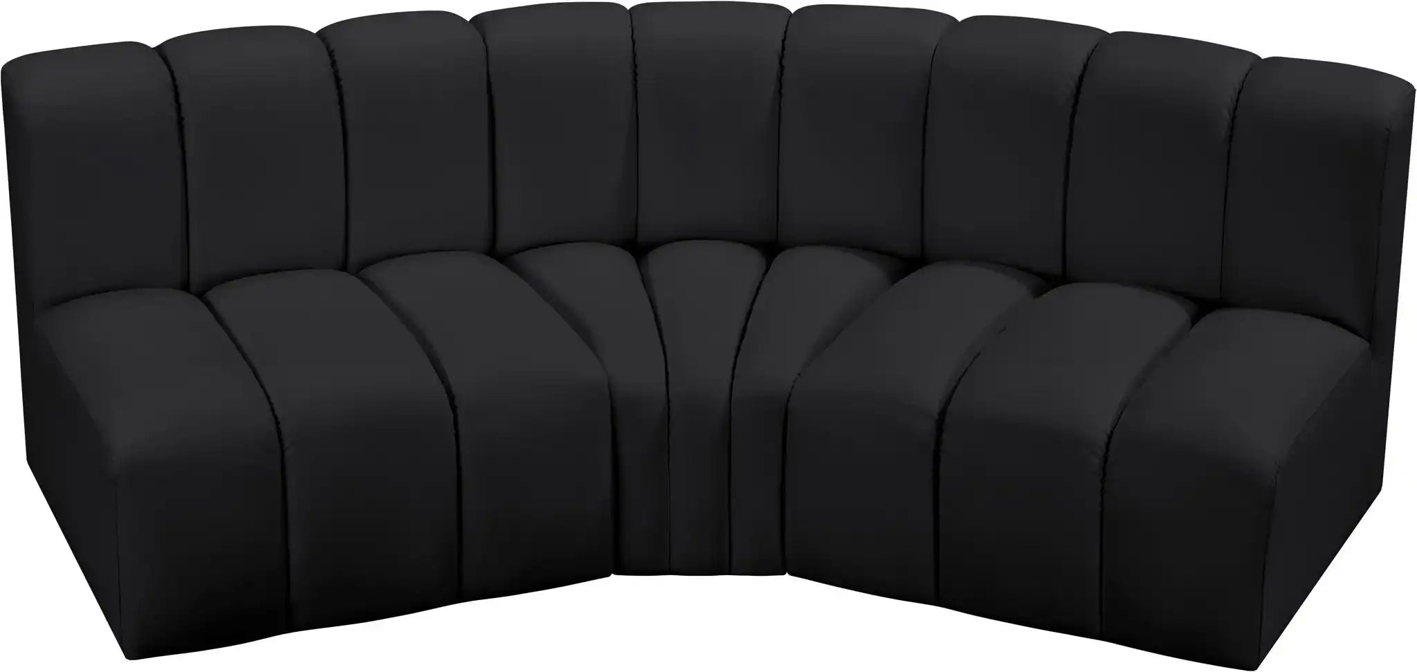 Arc - Faux Leather 3 Piece Modular Corner Sofa