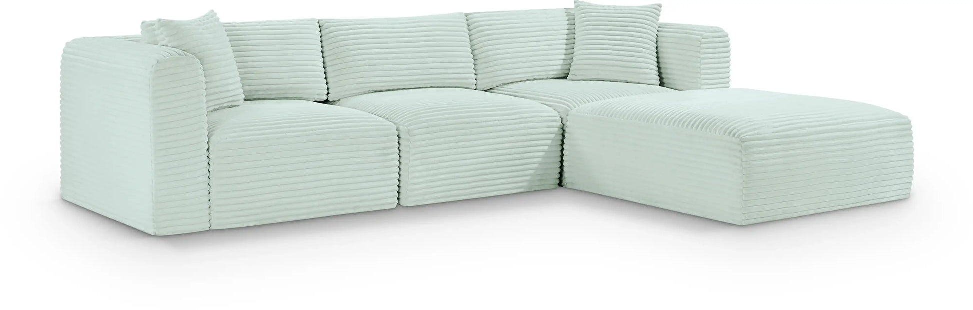 Shaggy - 4 Piece Modular Sectional - Best Buy Furniture
