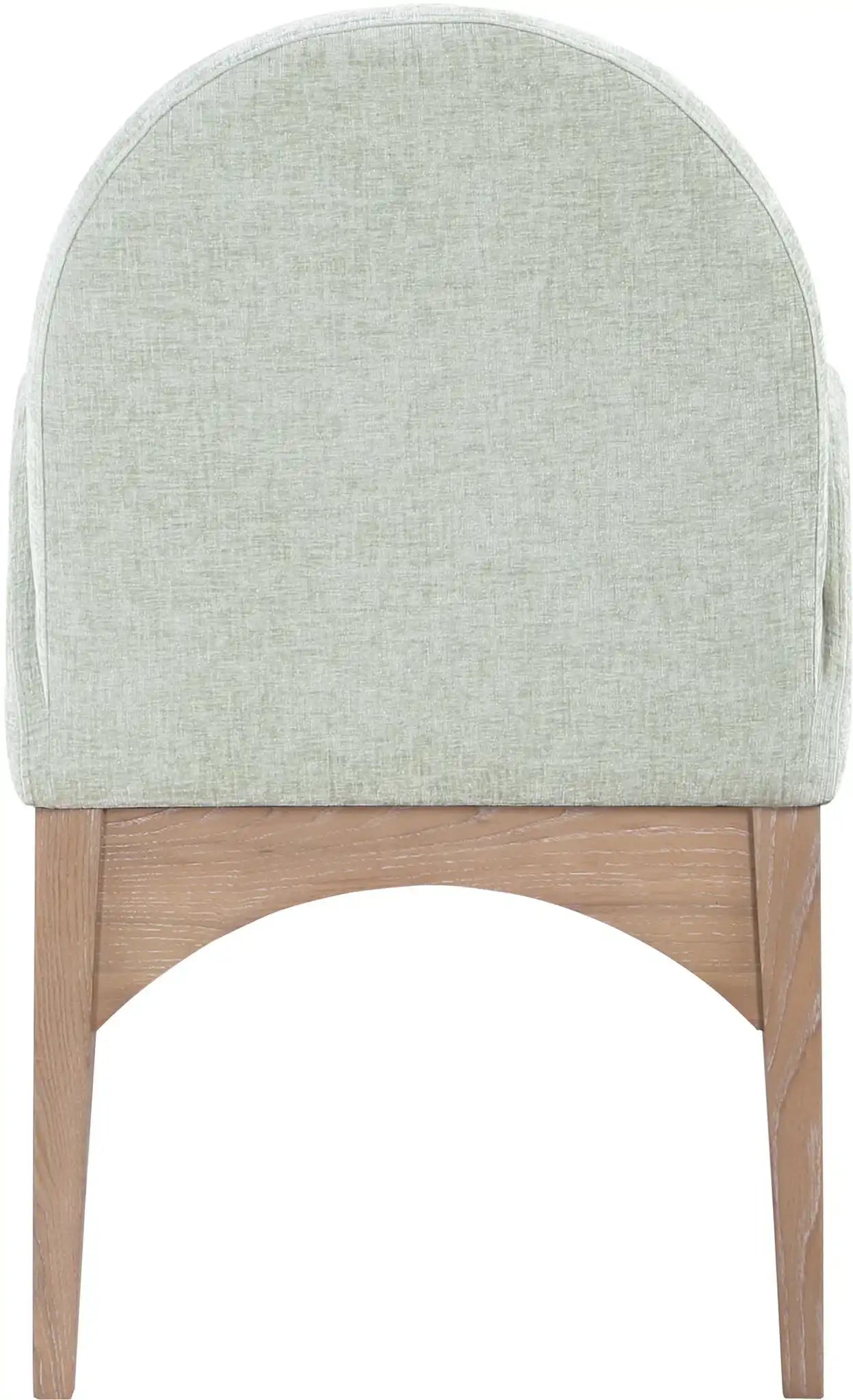 Waldorf - Chenille Dining Arm Chair With Natural Legs