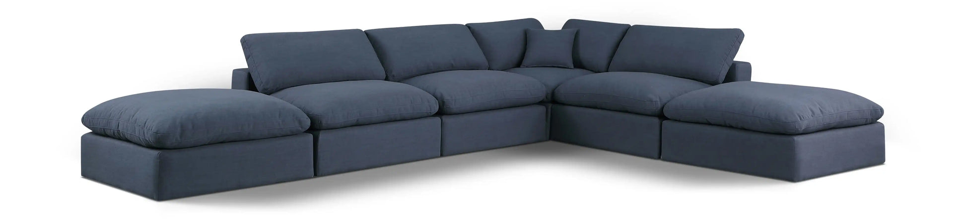 Comfy - 6 Piece Linen Modular Sectional - Best Buy Furniture