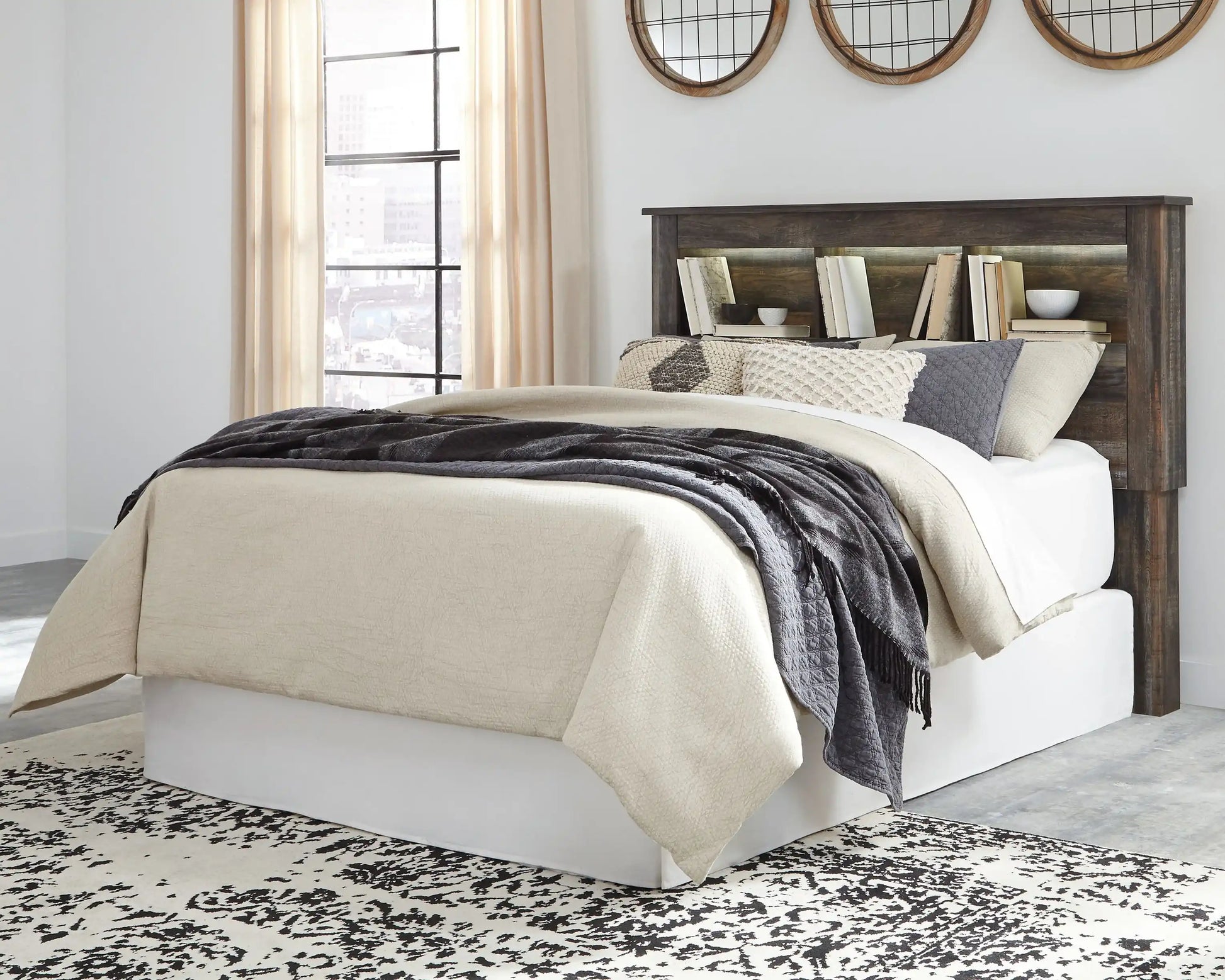 Drystan - Bookcase Headboard - Best Buy Furniture
