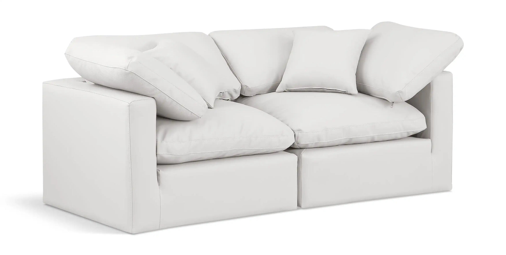 Indulge - Faux Leather 2 Seat Modular Sofa - Best Buy Furniture