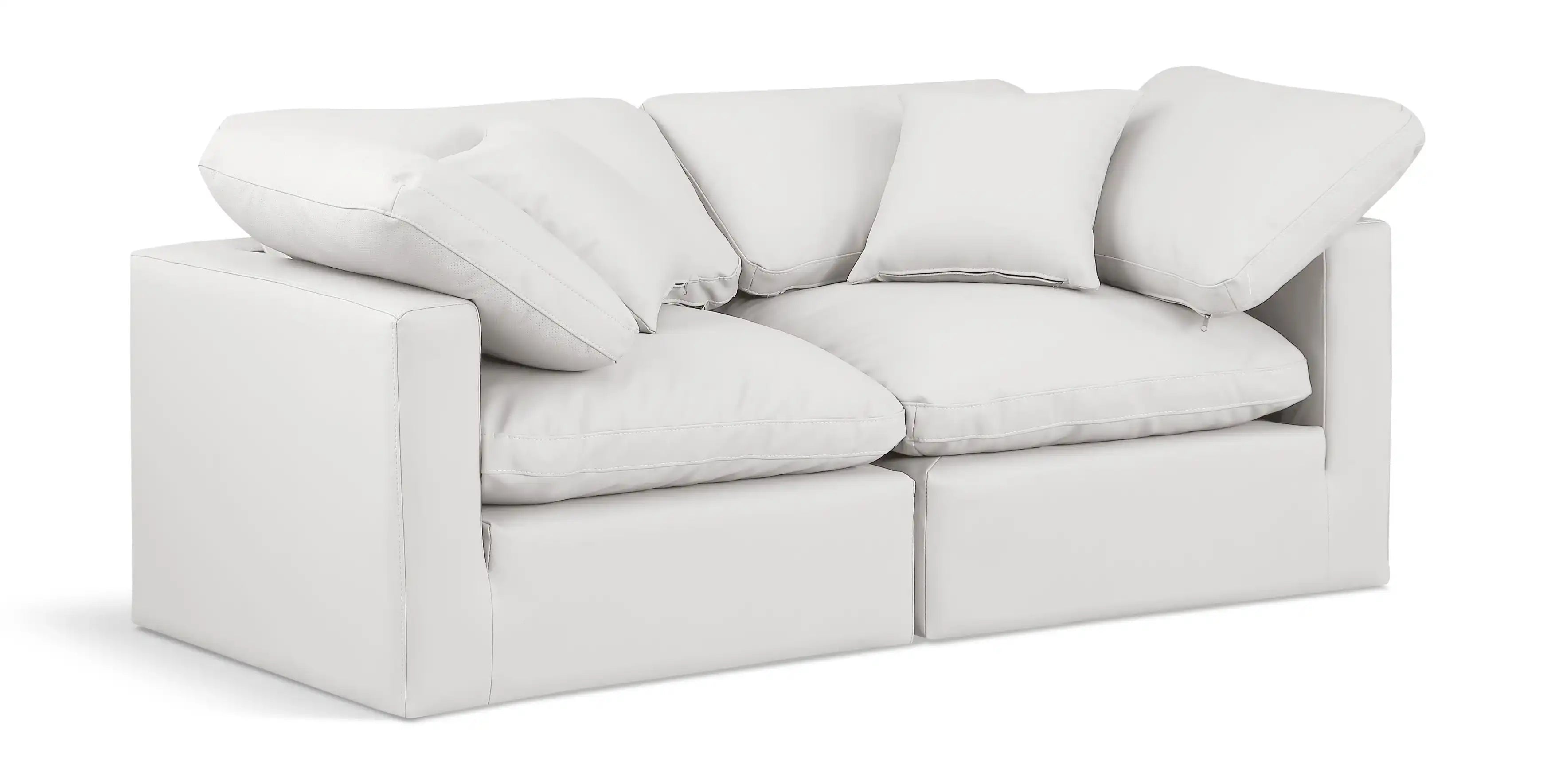 Indulge - Faux Leather 2 Seat Modular Sofa - Best Buy Furniture