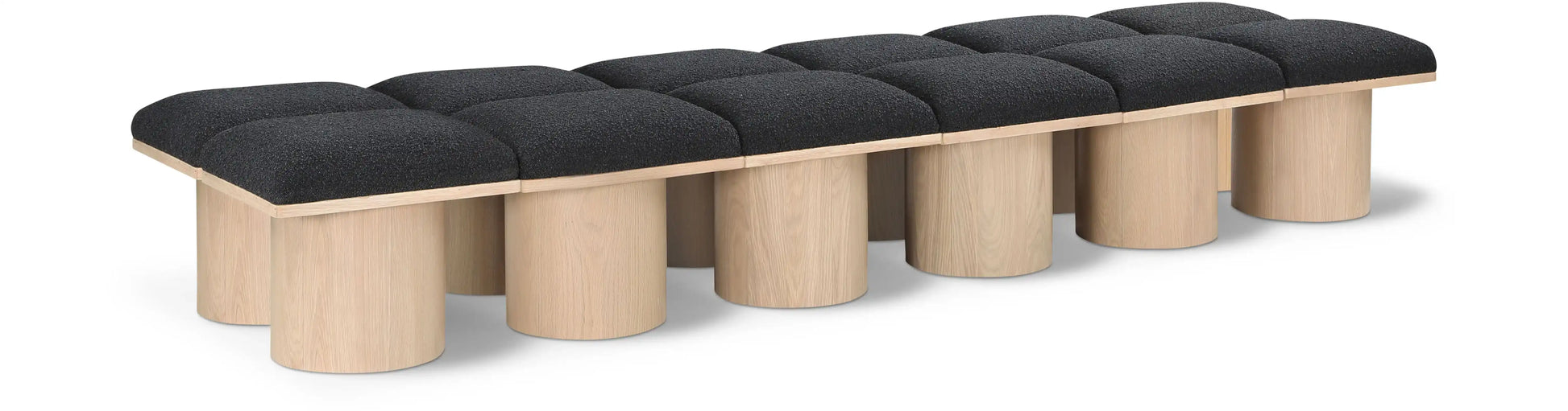 Pavilion - 12 Piece Modular Bench With Natural Base - Best Buy Furniture