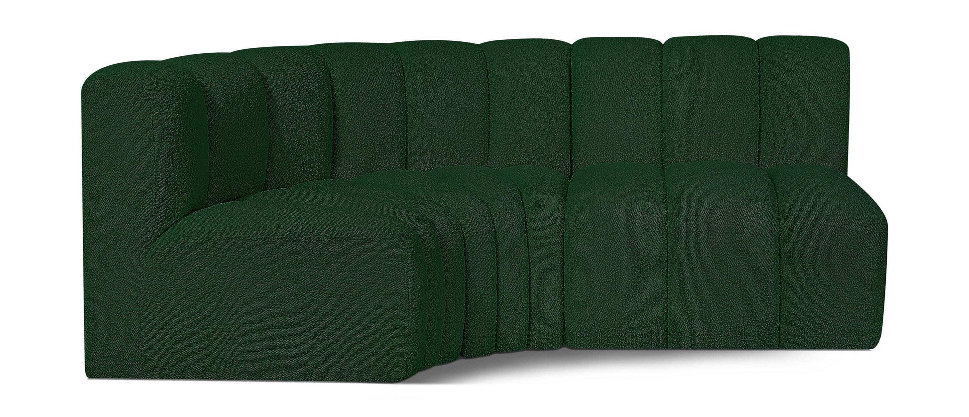 Arc - Boucle Fabric 3 Piece Sofa - Best Buy Furniture