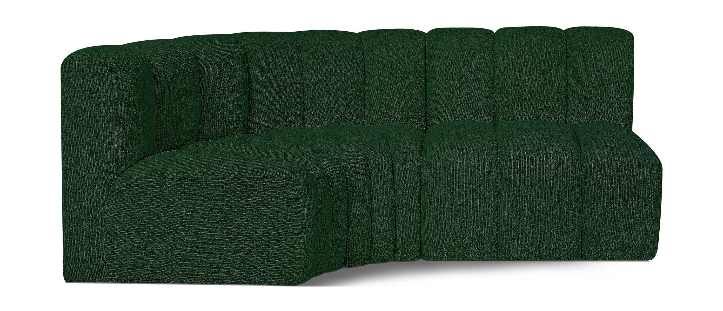 Arc - Boucle Fabric 3 Piece Sofa - Best Buy Furniture