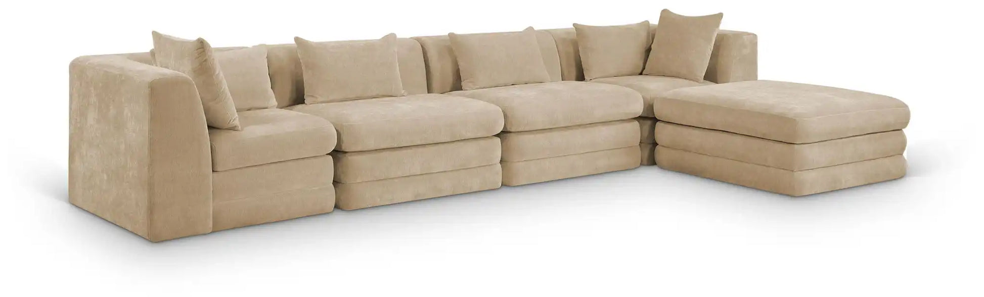 Stellar - 5 Piece Upholstered Modular Sectional - Best Buy Furniture