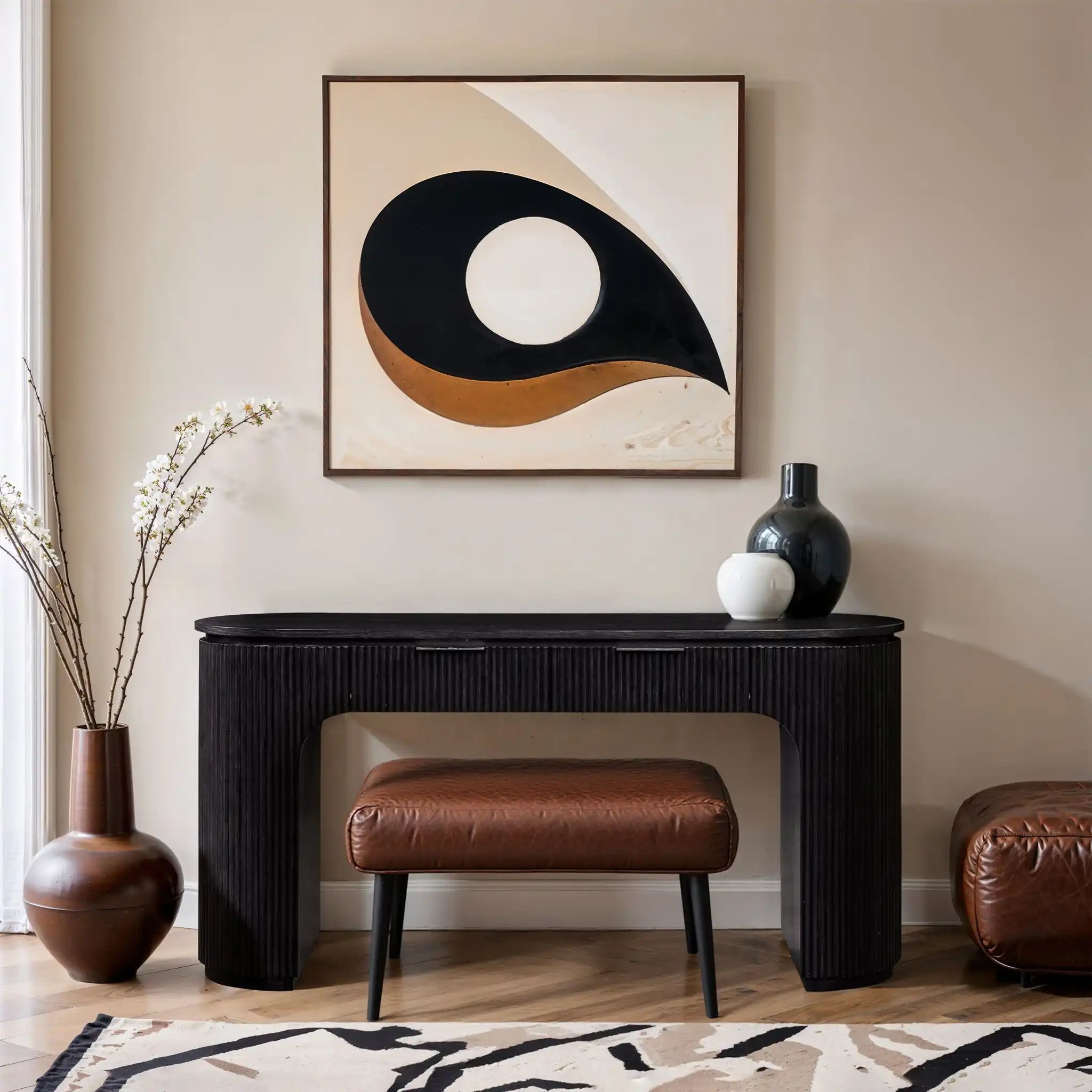 Astrid - Solid Wood And Oak Veneer Desk