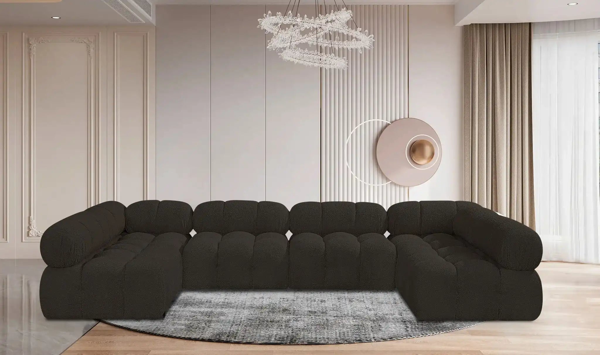 Ames - 6 Piece Fabric Modular Sectional