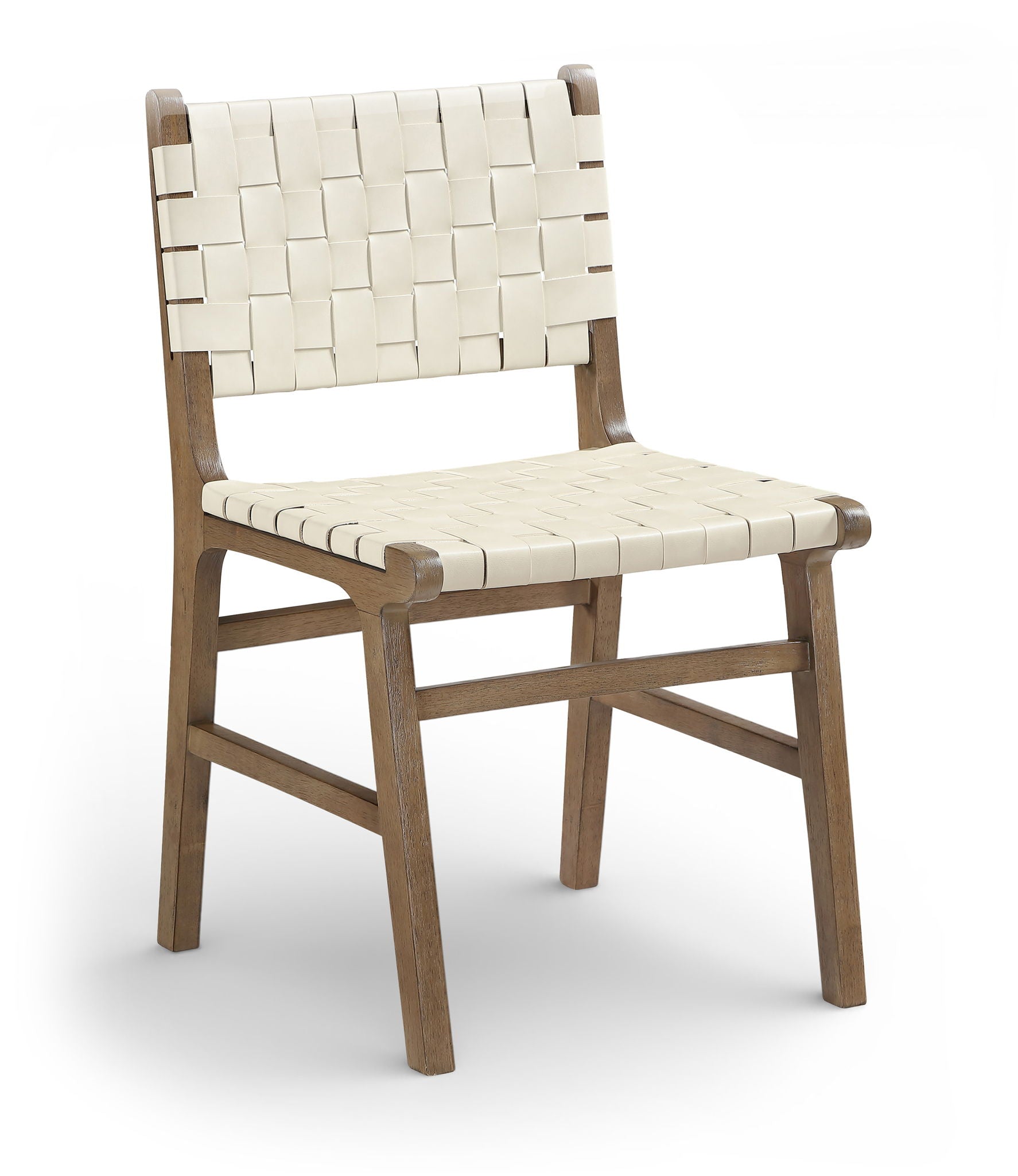 Entwine - Vegan Leather Upholstered Dining Chair - Painted Brown