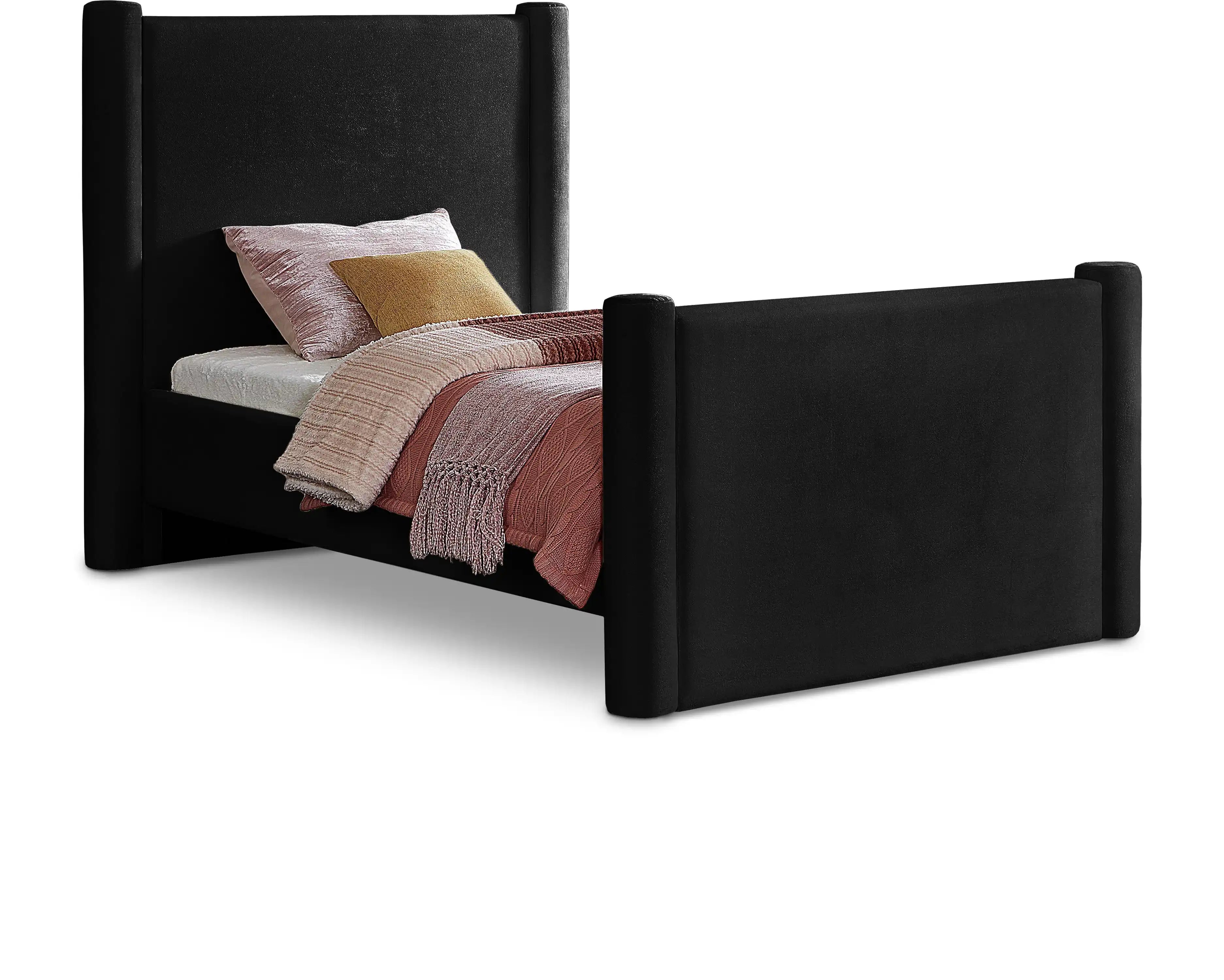 Elias - Velvet Bed - Best Buy Furniture