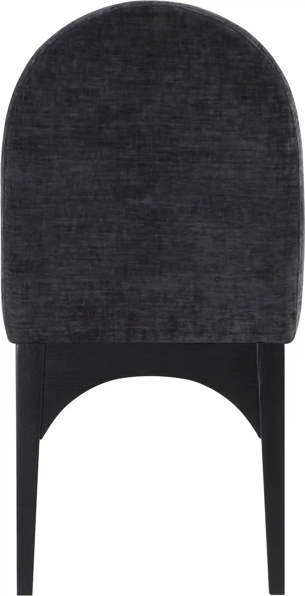Waldorf - Chenille Dining Side Chair With Black Legs