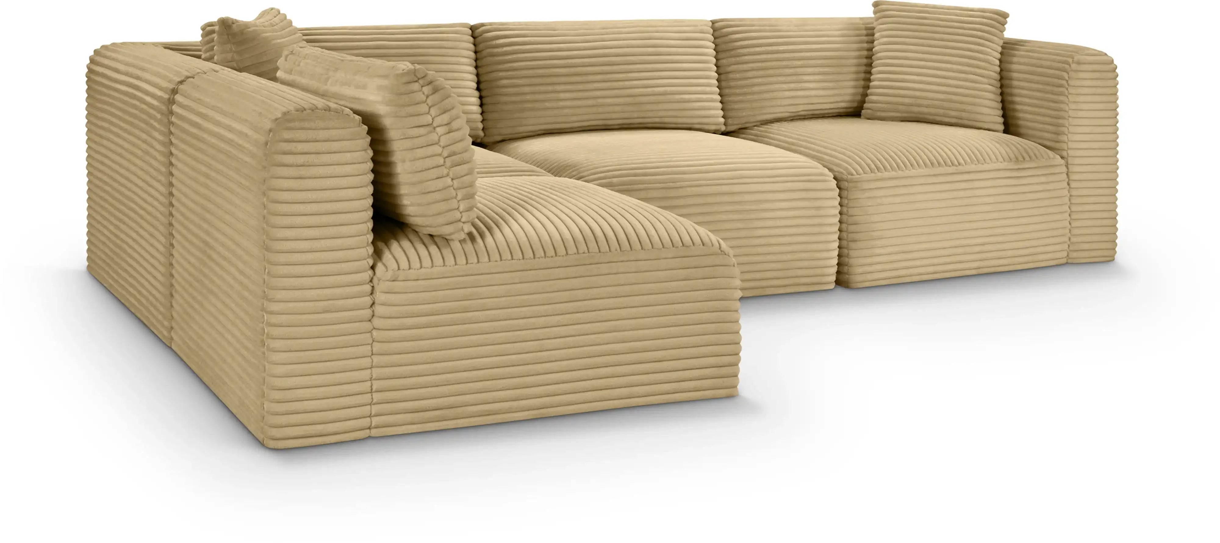 Shaggy - 4 Piece Modular Sectional - Best Buy Furniture
