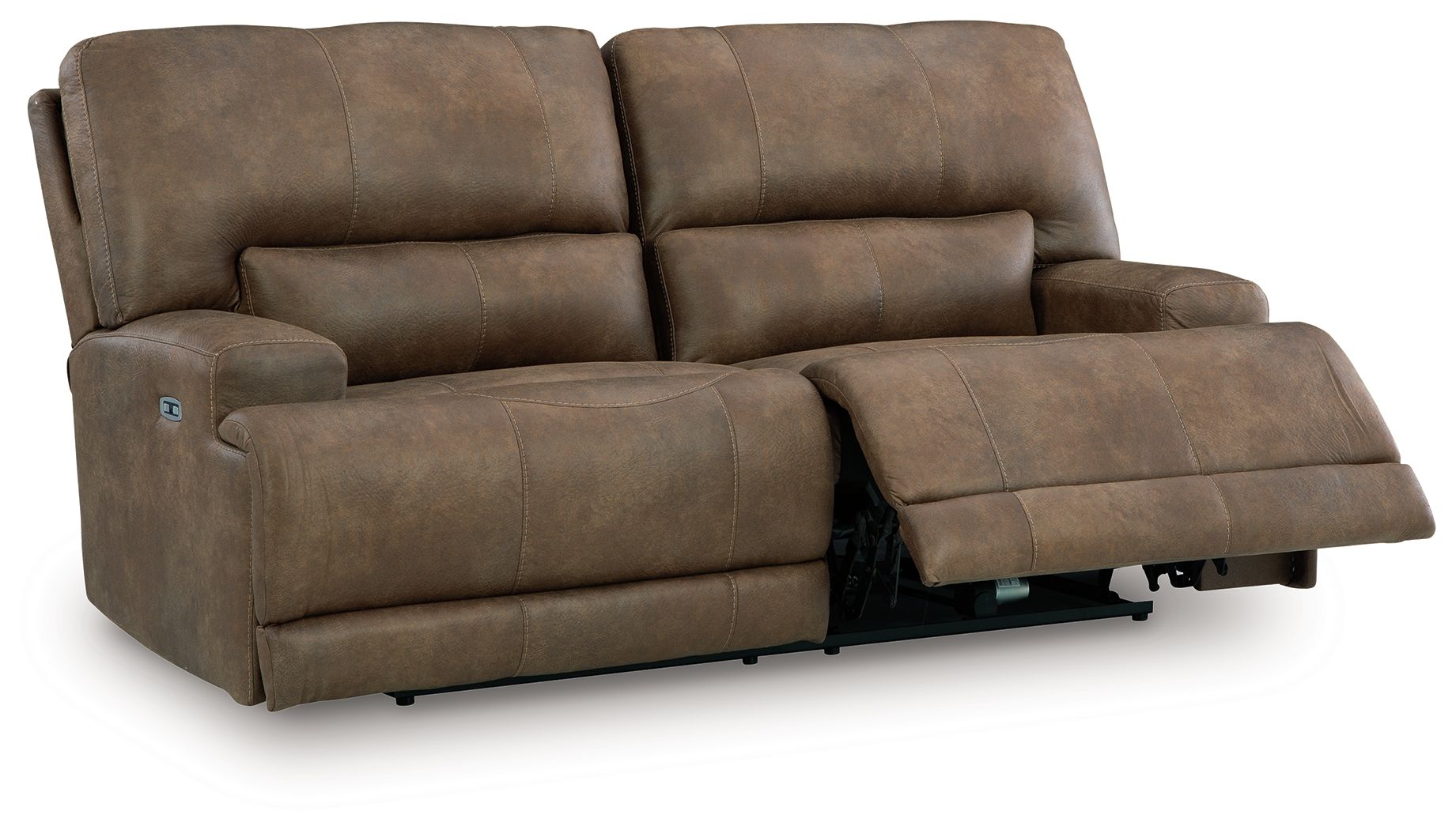 Beckley Place - 2 Seat Power Reclining Sofa With Adjustable Headrest - Earth - Best Buy Furniture