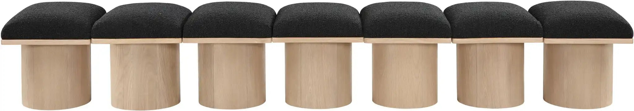 Pavilion - 7 Piece Modular Bench With Natural Base