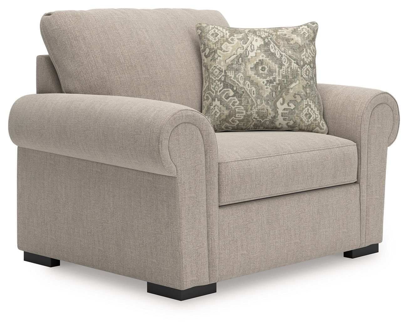 Sararose - Chair and a Half - Heather - Best Buy Furniture