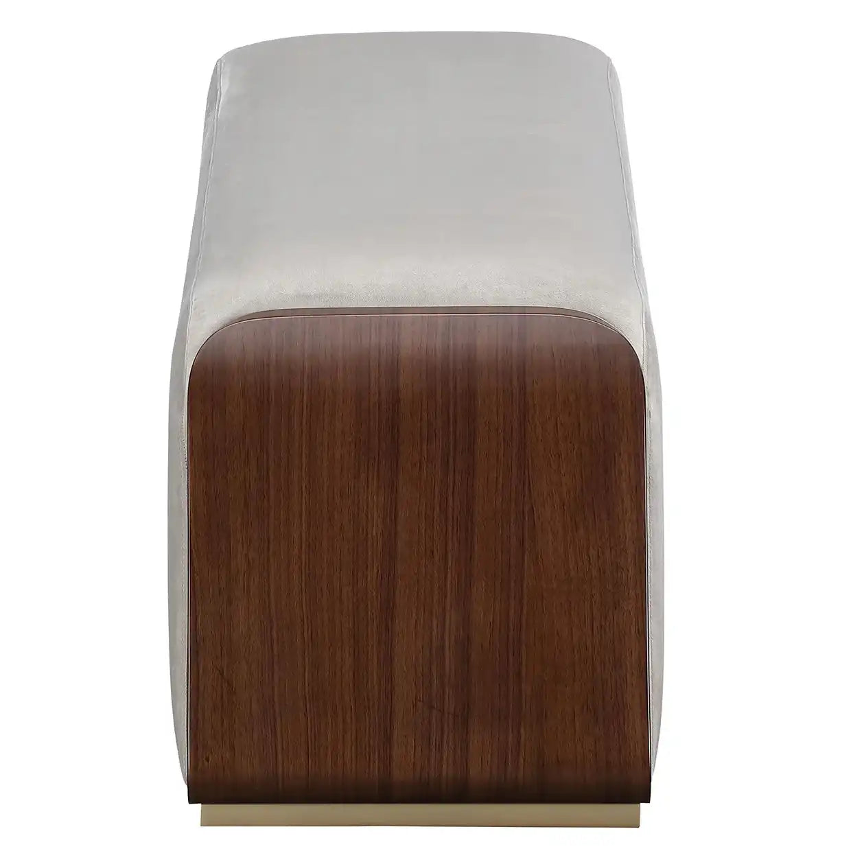 Houston - Accent Bench - Porcini / Walnut - Best Buy Furniture