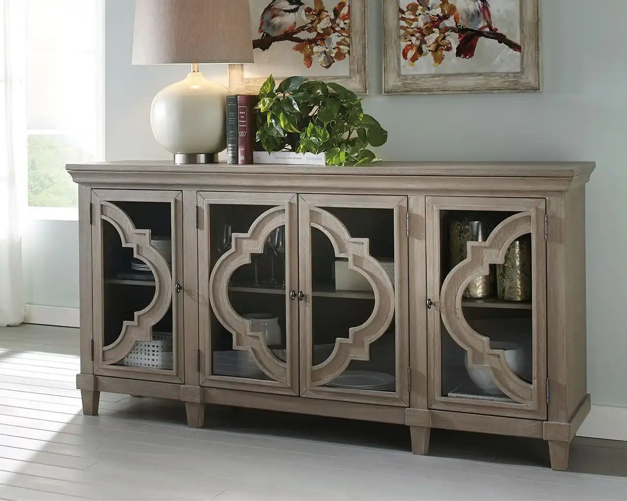 Fossil Ridge - Accent Cabinet - Gray - Best Buy Furniture