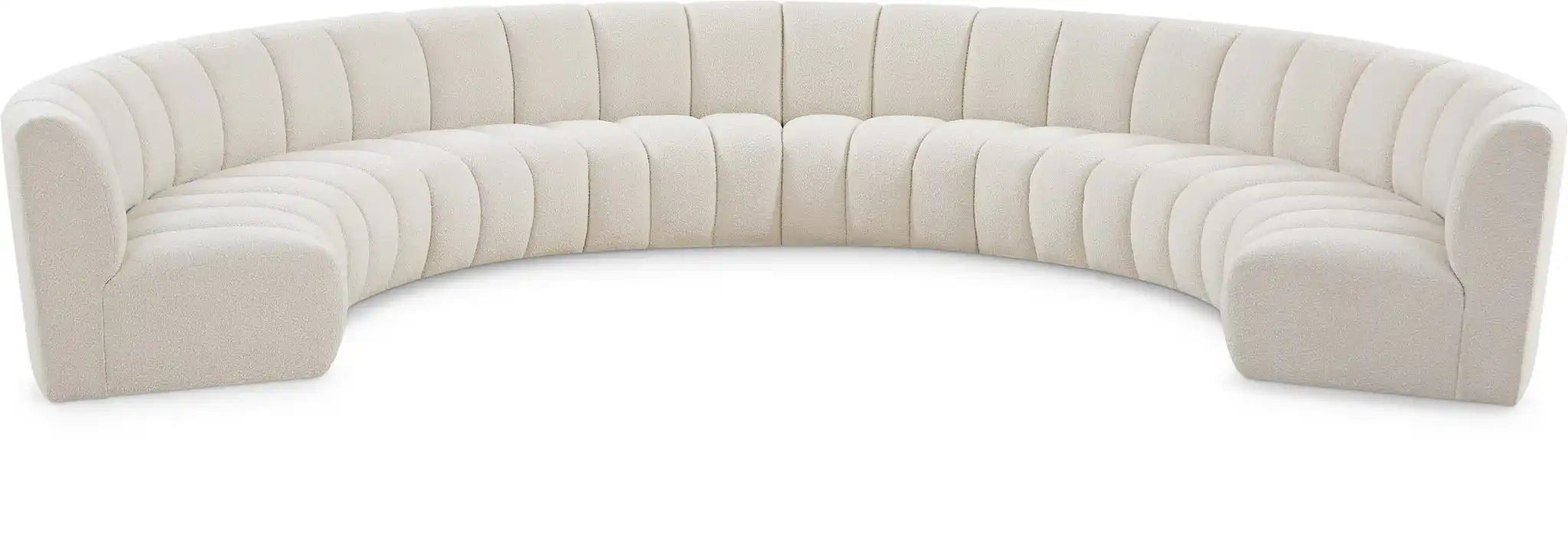 Infinity - 8 Piece Boucle Modular Sectional - Best Buy Furniture