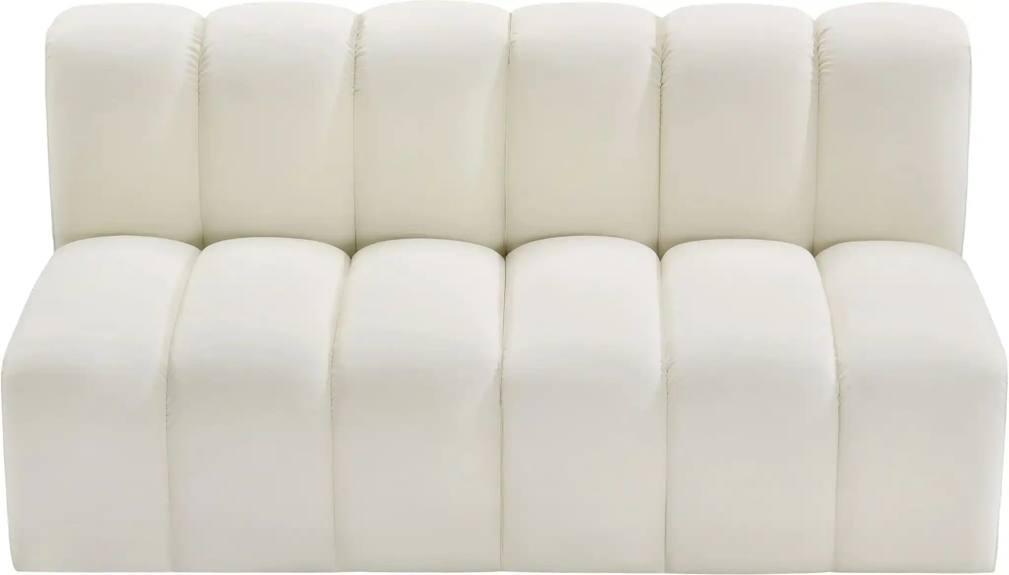 Arc - Faux Leather 2 Seats Modular Sofa