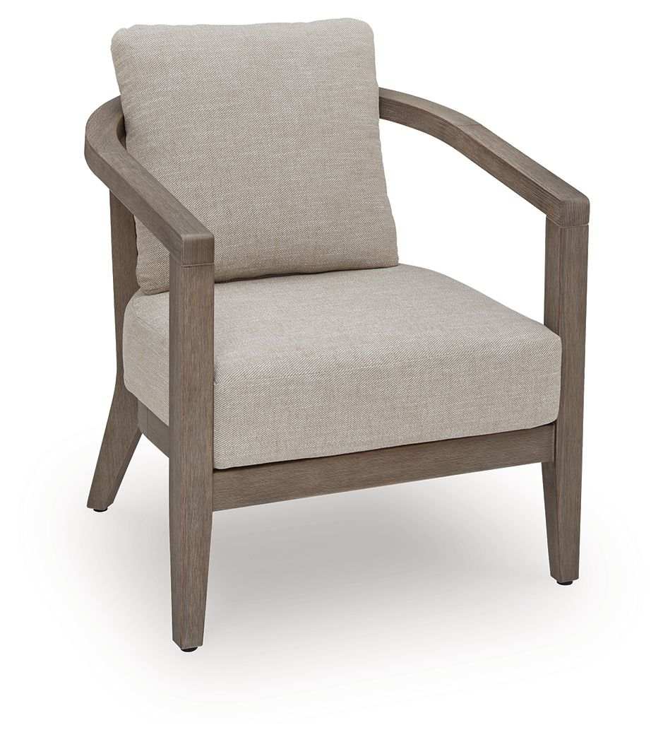 Joy Lagoon - Outdoor Chairs With Cushions/Table (Set of 3) - Beige