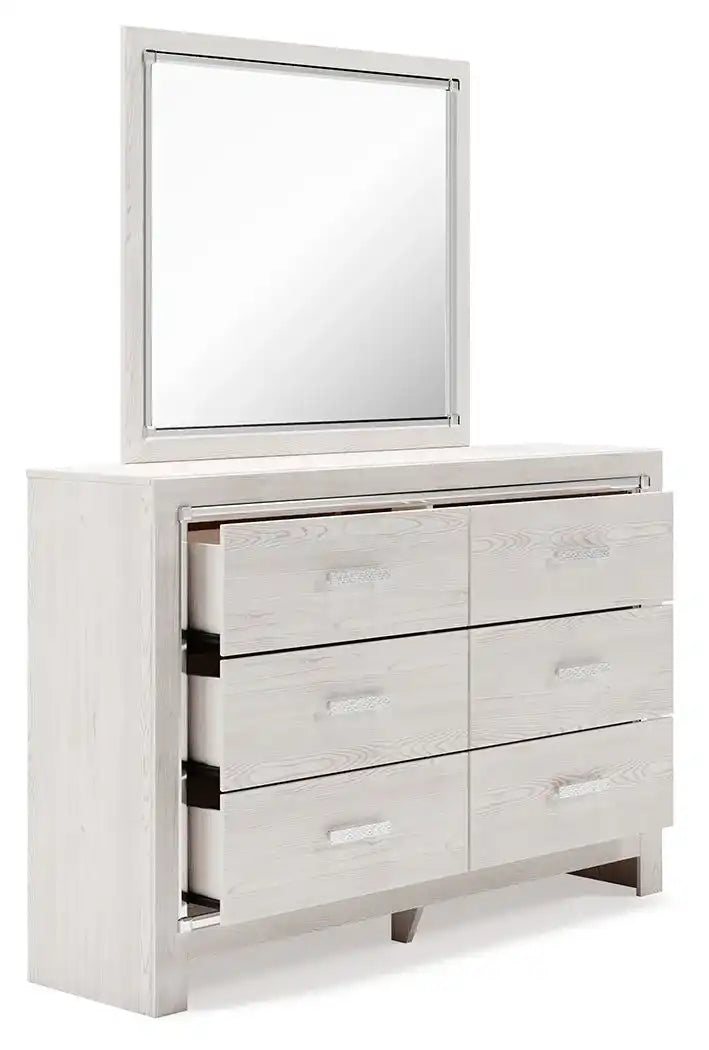 Altyra - Dresser, Mirror, Panel Bookcase Bed - Best Buy Furniture
