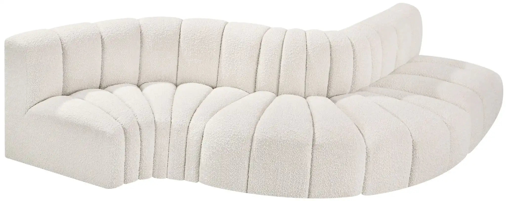 Arc - Boucle Fabric 5 Piece Modular Sofa