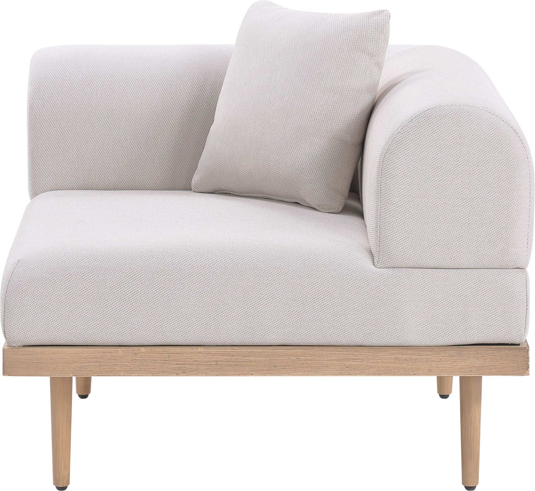 Laguna - Resilient Water Resistant Fabric Upholstered Outdoor Patio Modular Corner Chair