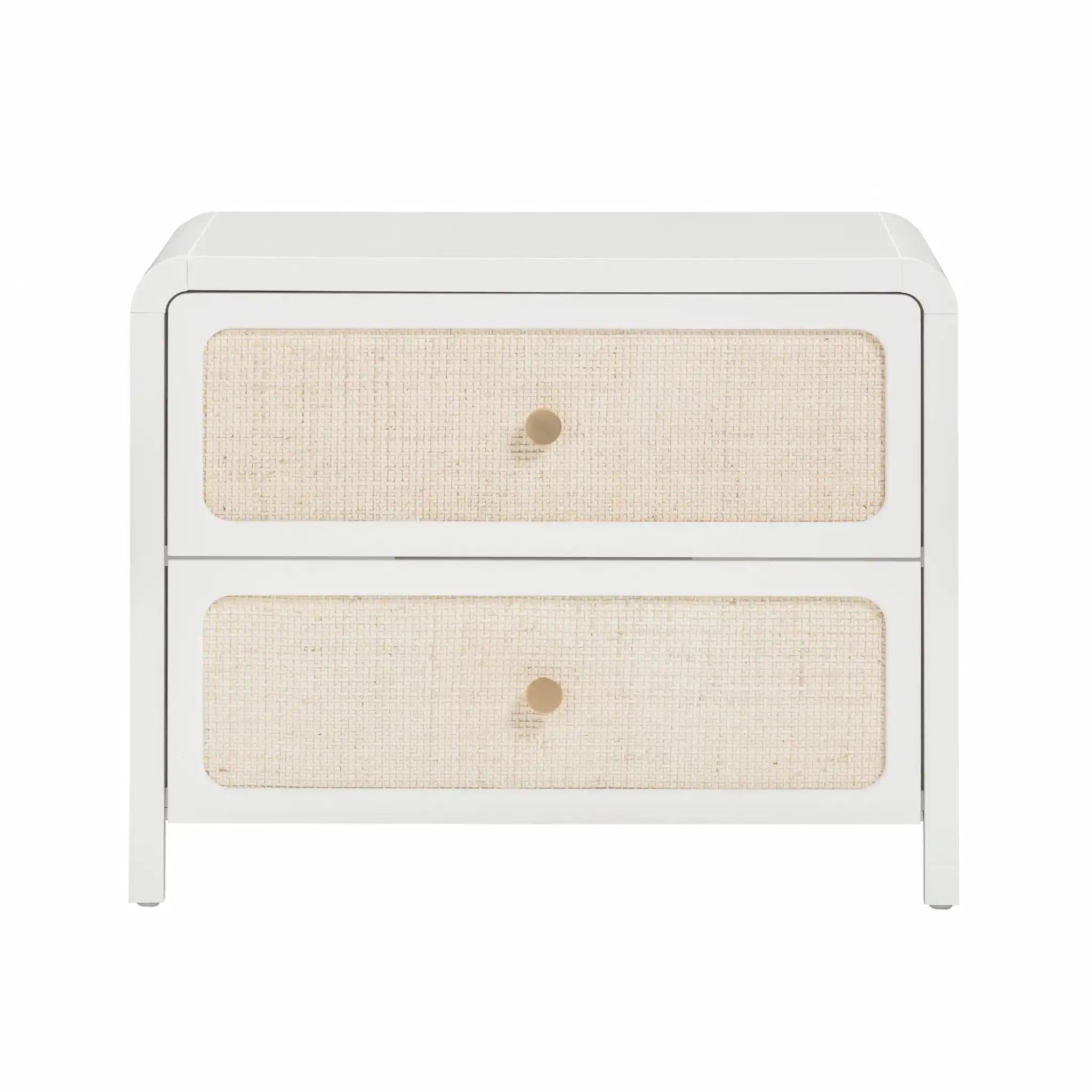 Patty - Rattan 2-Drawer Nightstand
