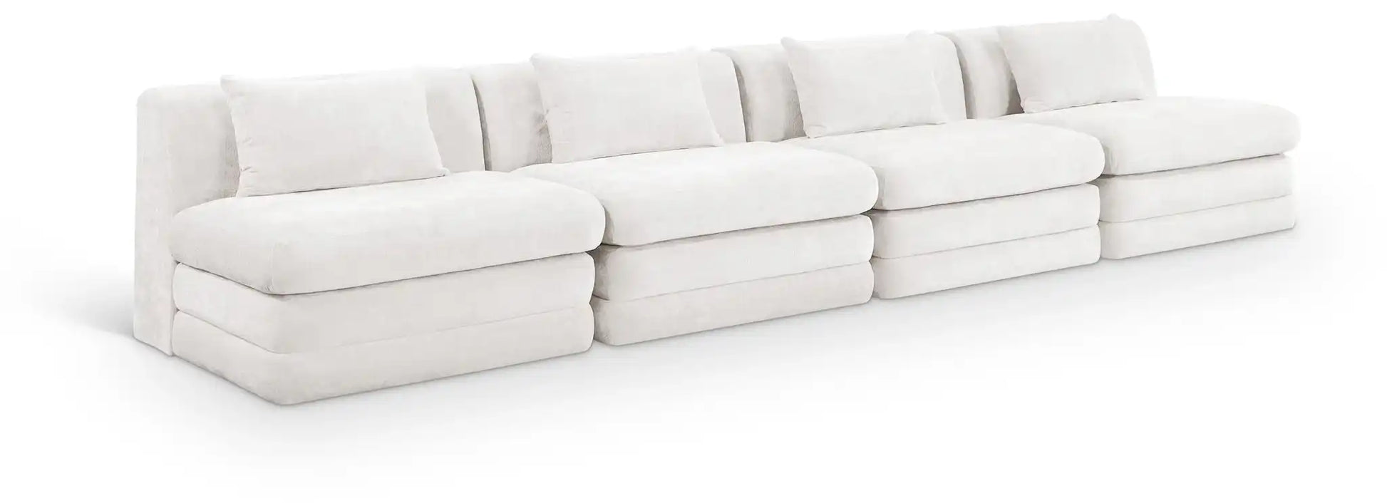 Stellar - 4 Piece Upholstered Modular Sectional - Best Buy Furniture