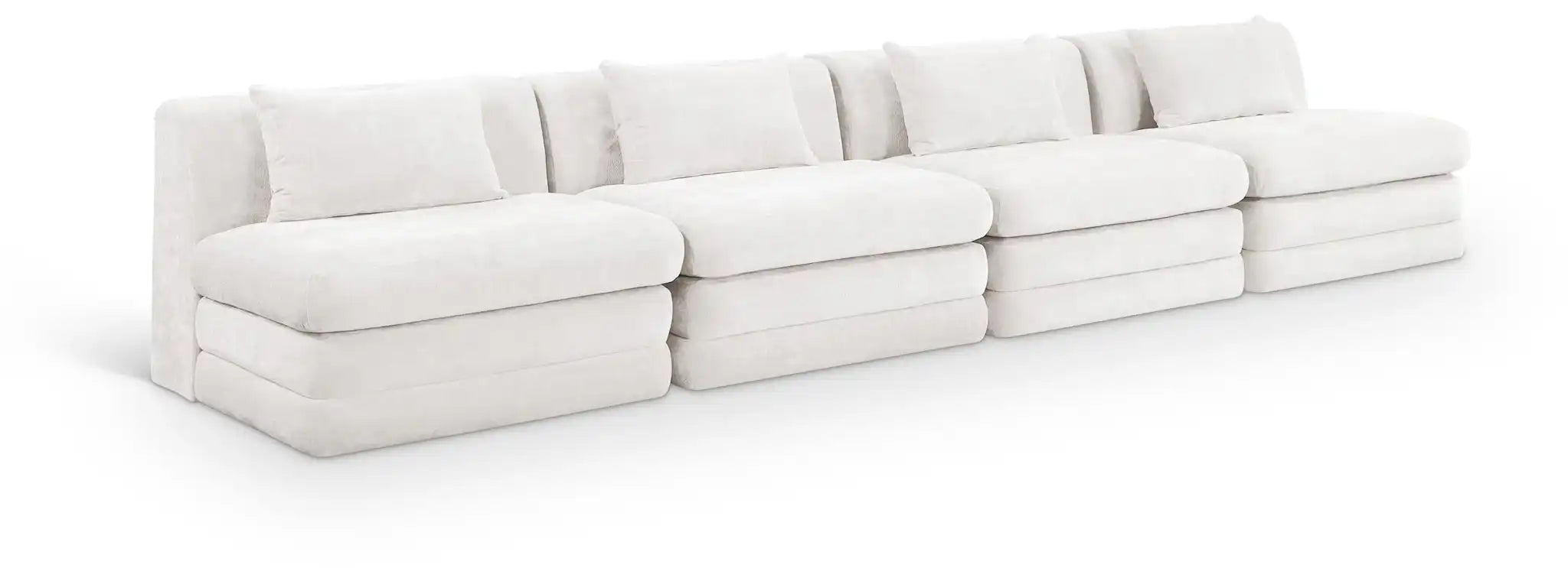 Stellar - 4 Piece Upholstered Modular Sectional - Best Buy Furniture