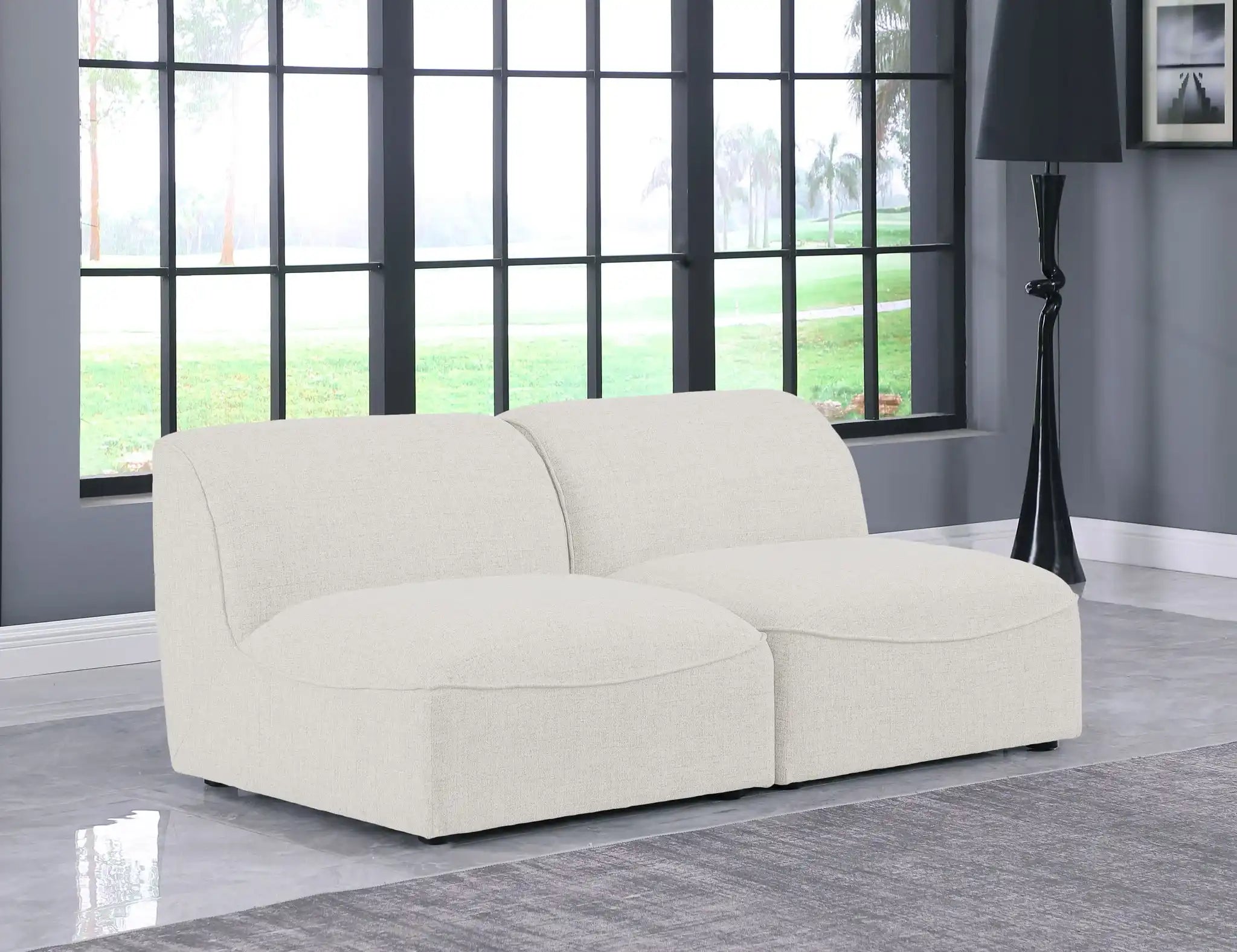Miramar - 2 Seat Armless Modular Sofa